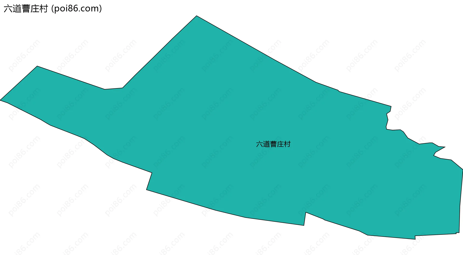 六道曹庄村边界地图