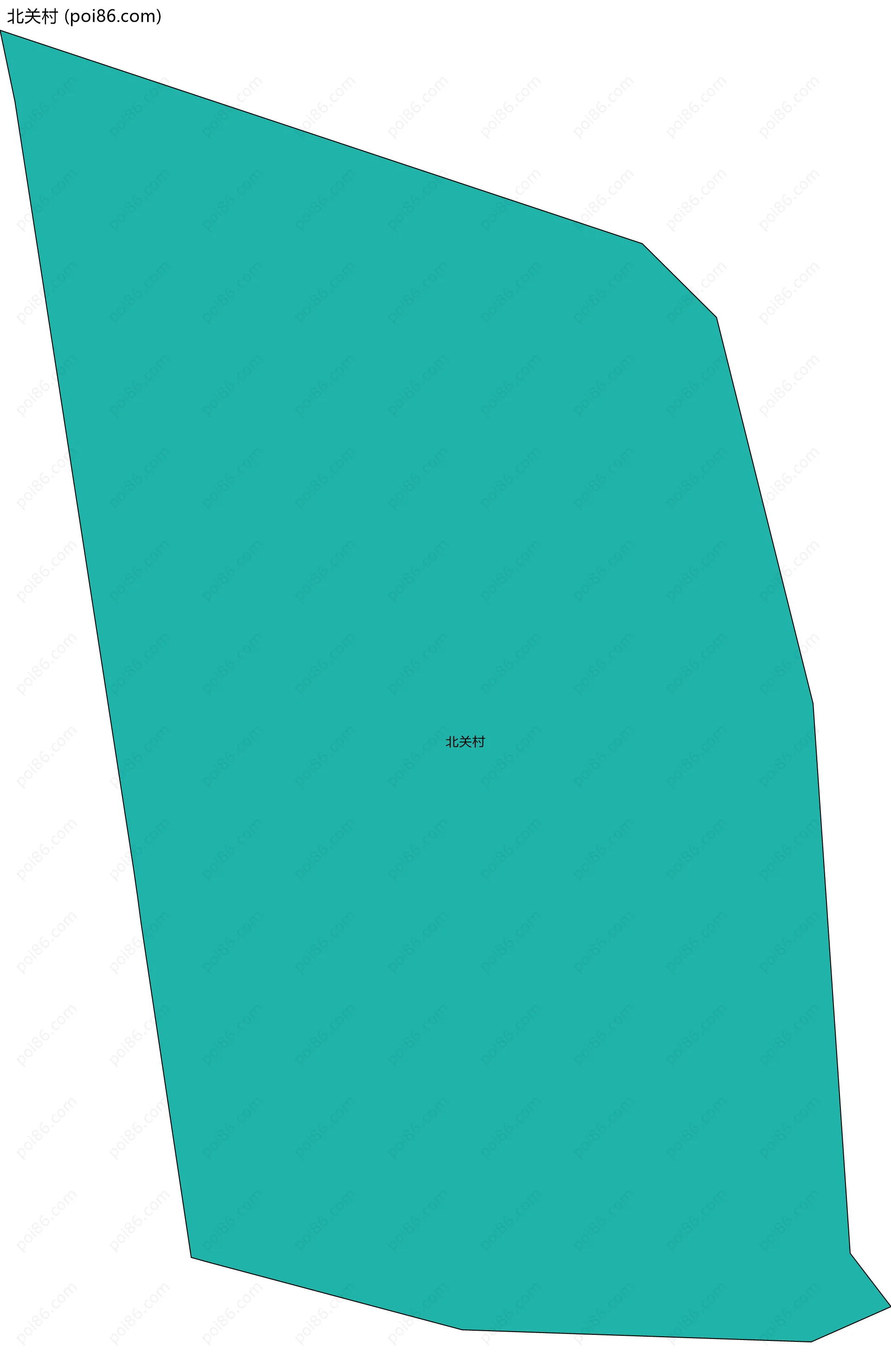 北关村边界地图