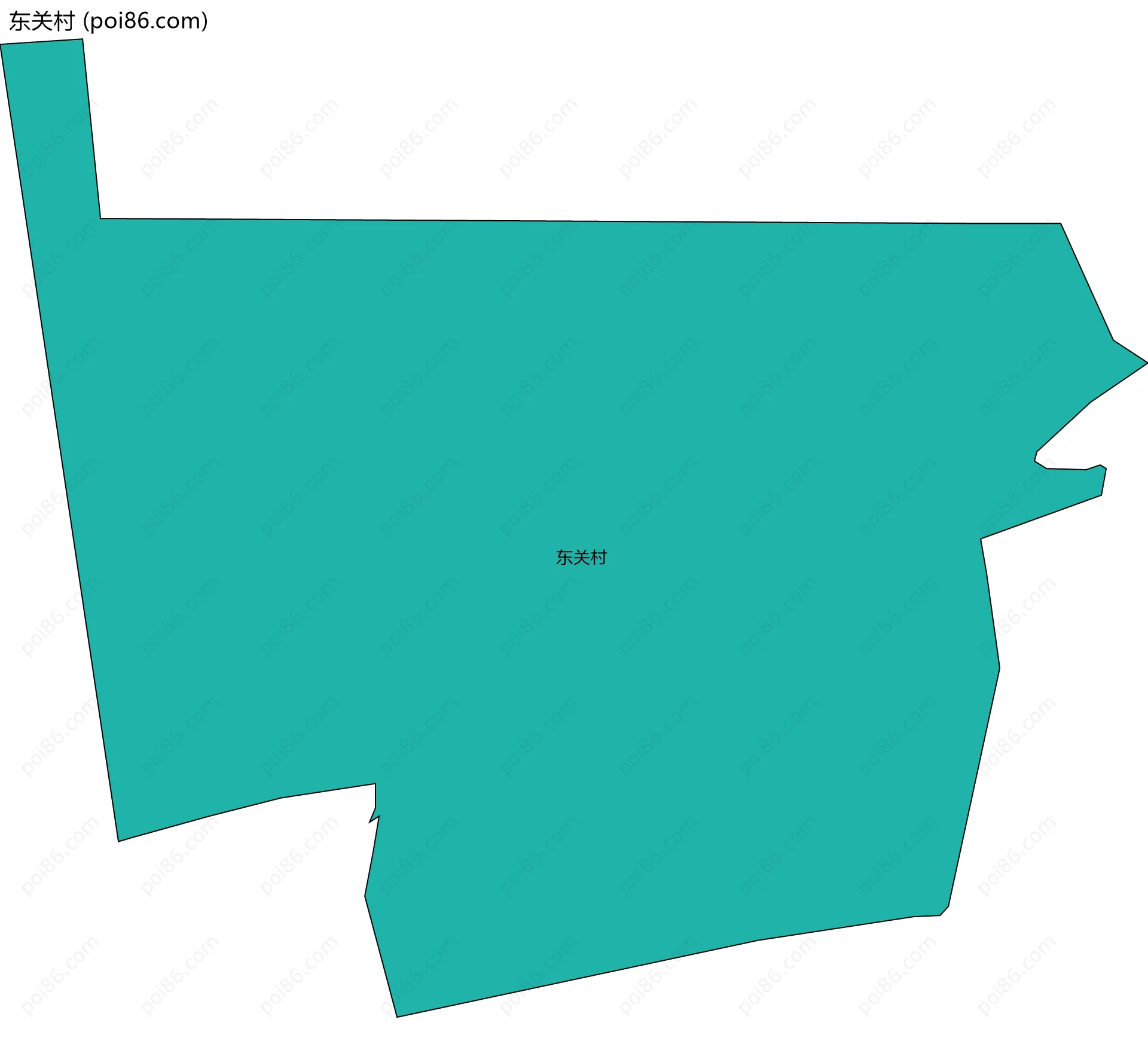 东关村边界地图