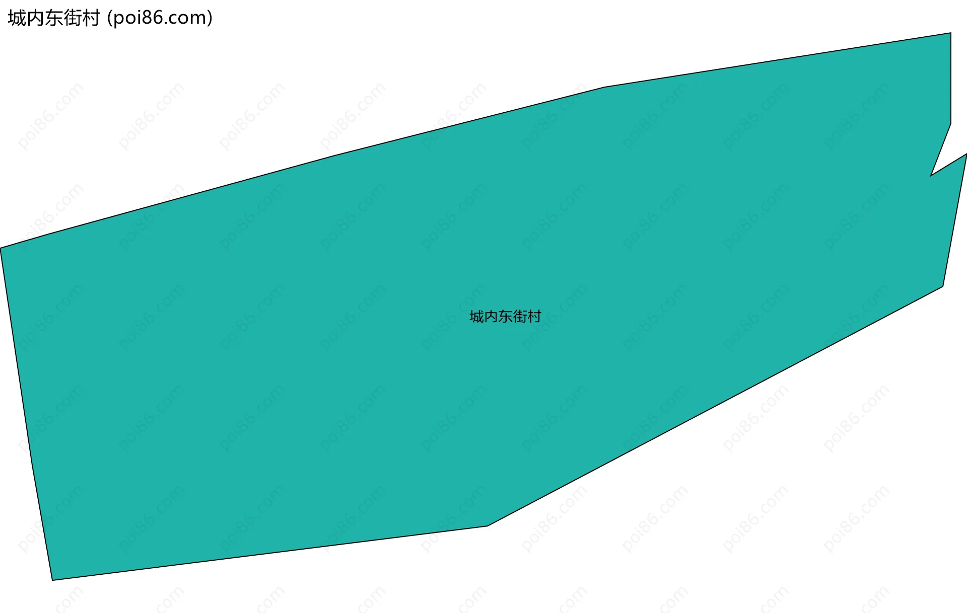 城内东街村边界地图