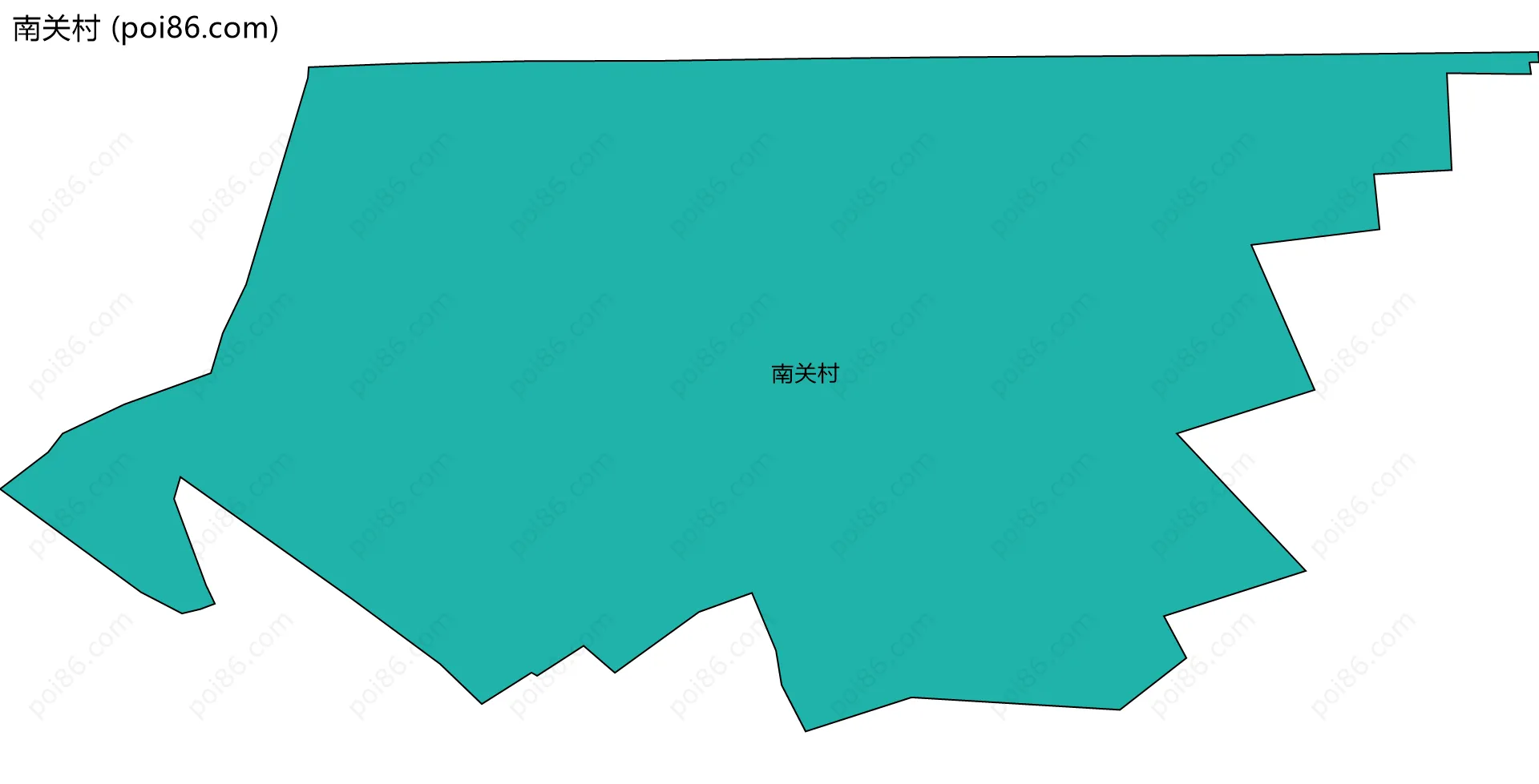 南关村边界地图