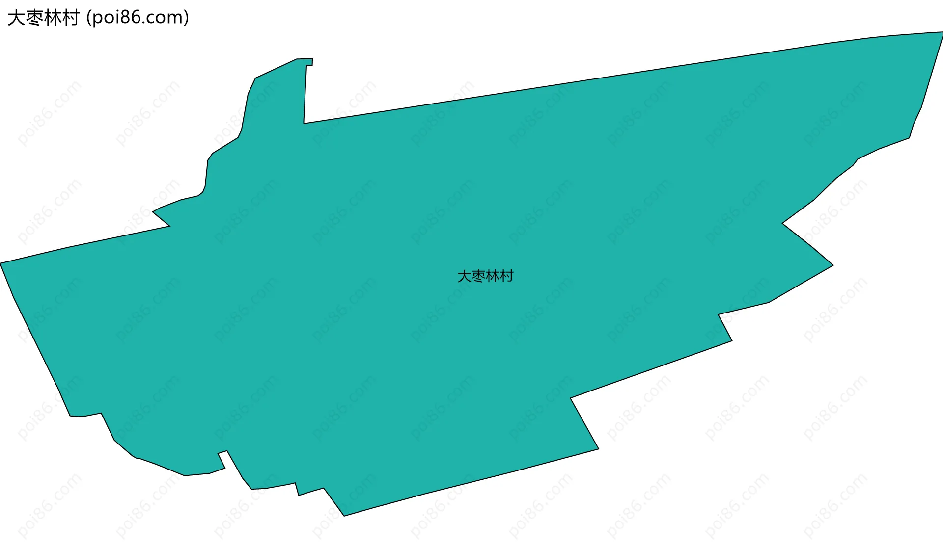 大枣林村边界地图