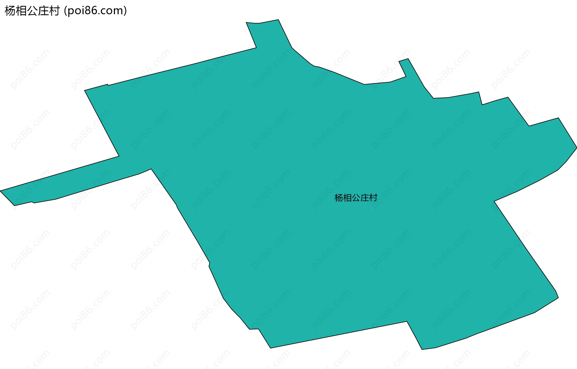 杨相公庄村边界地图