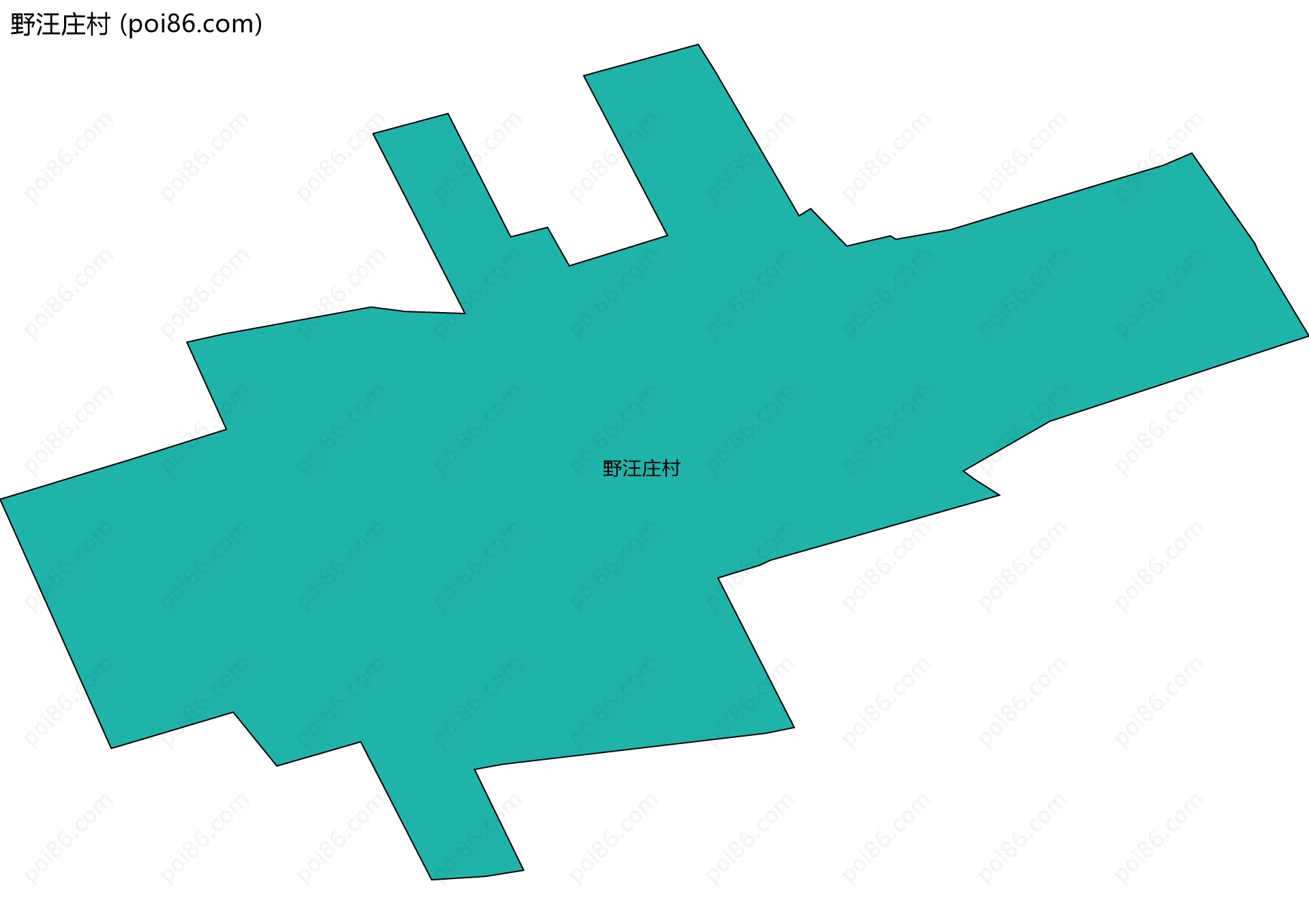 野汪庄村边界地图