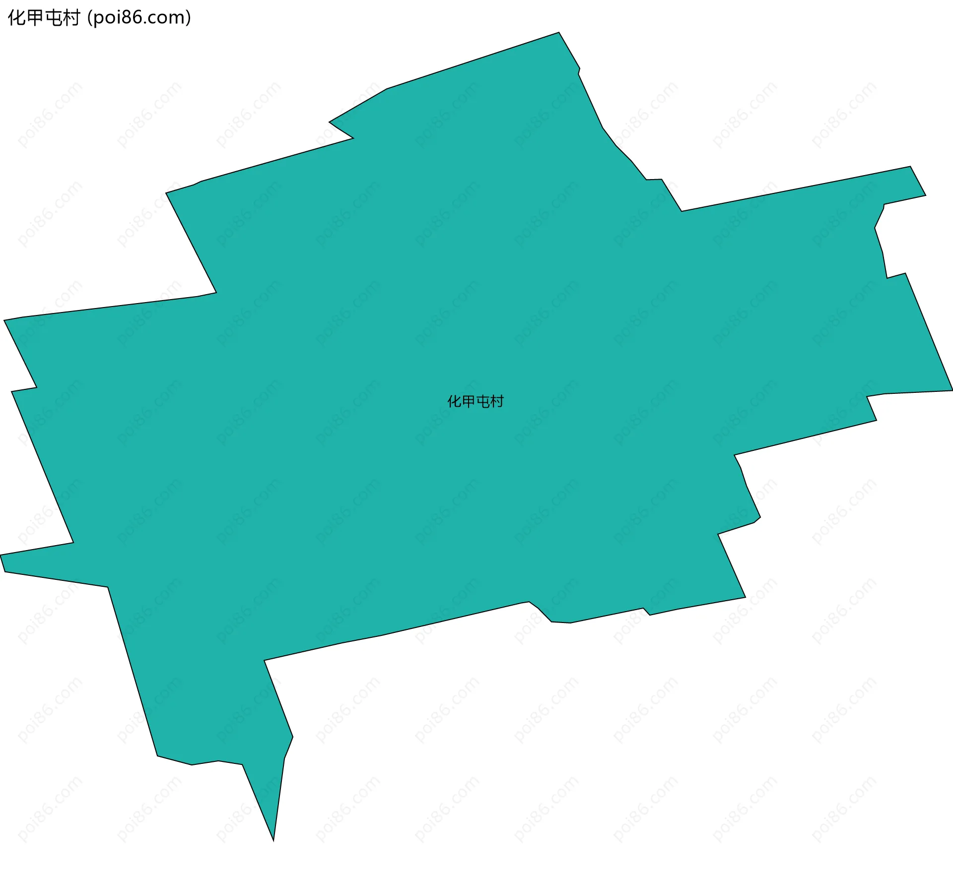 化甲屯村边界地图