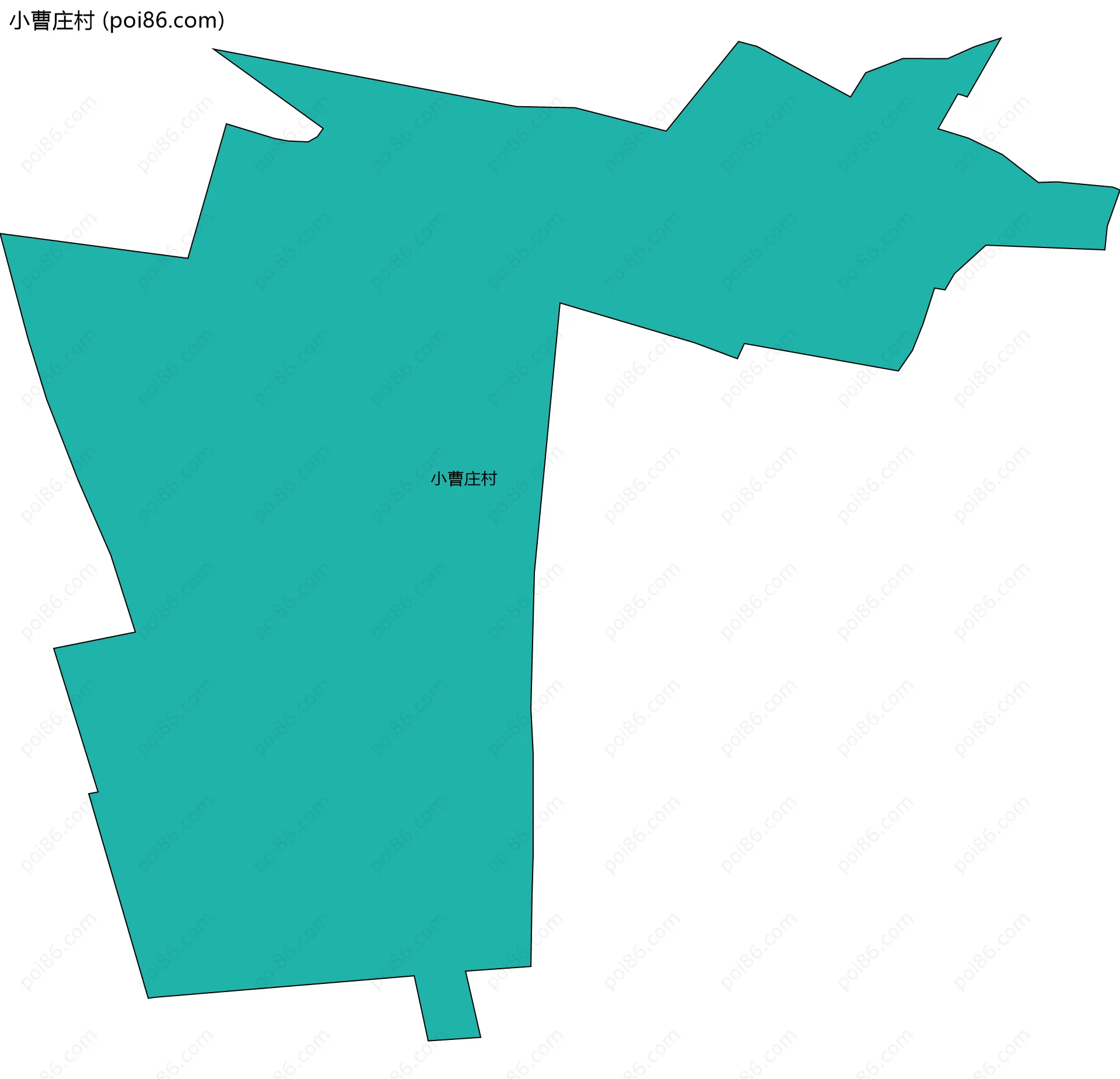 小曹庄村边界地图