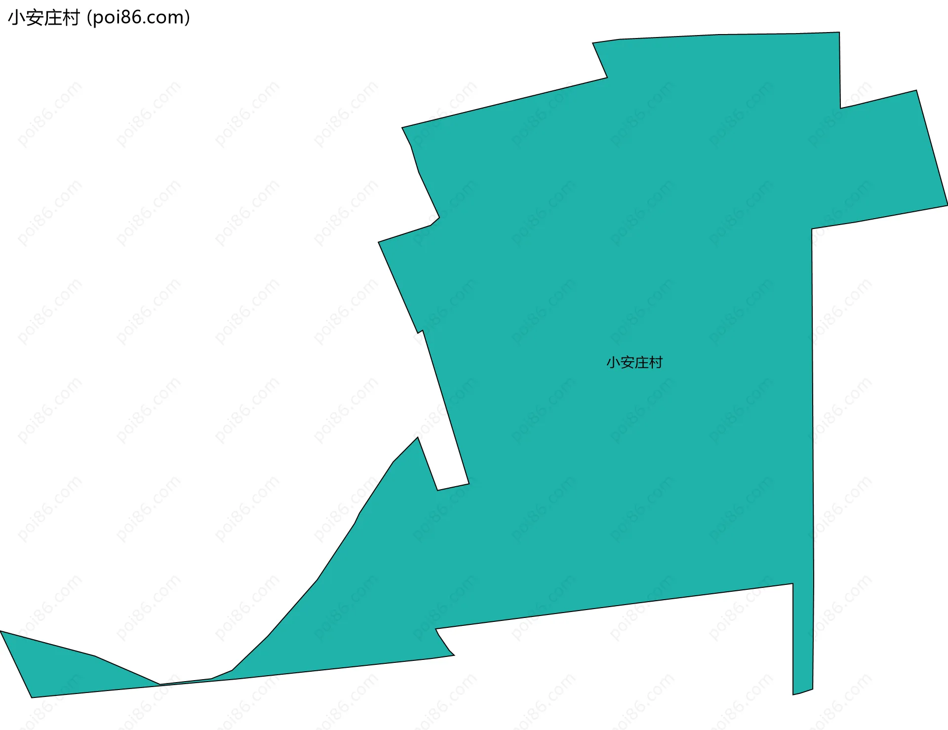 小安庄村边界地图