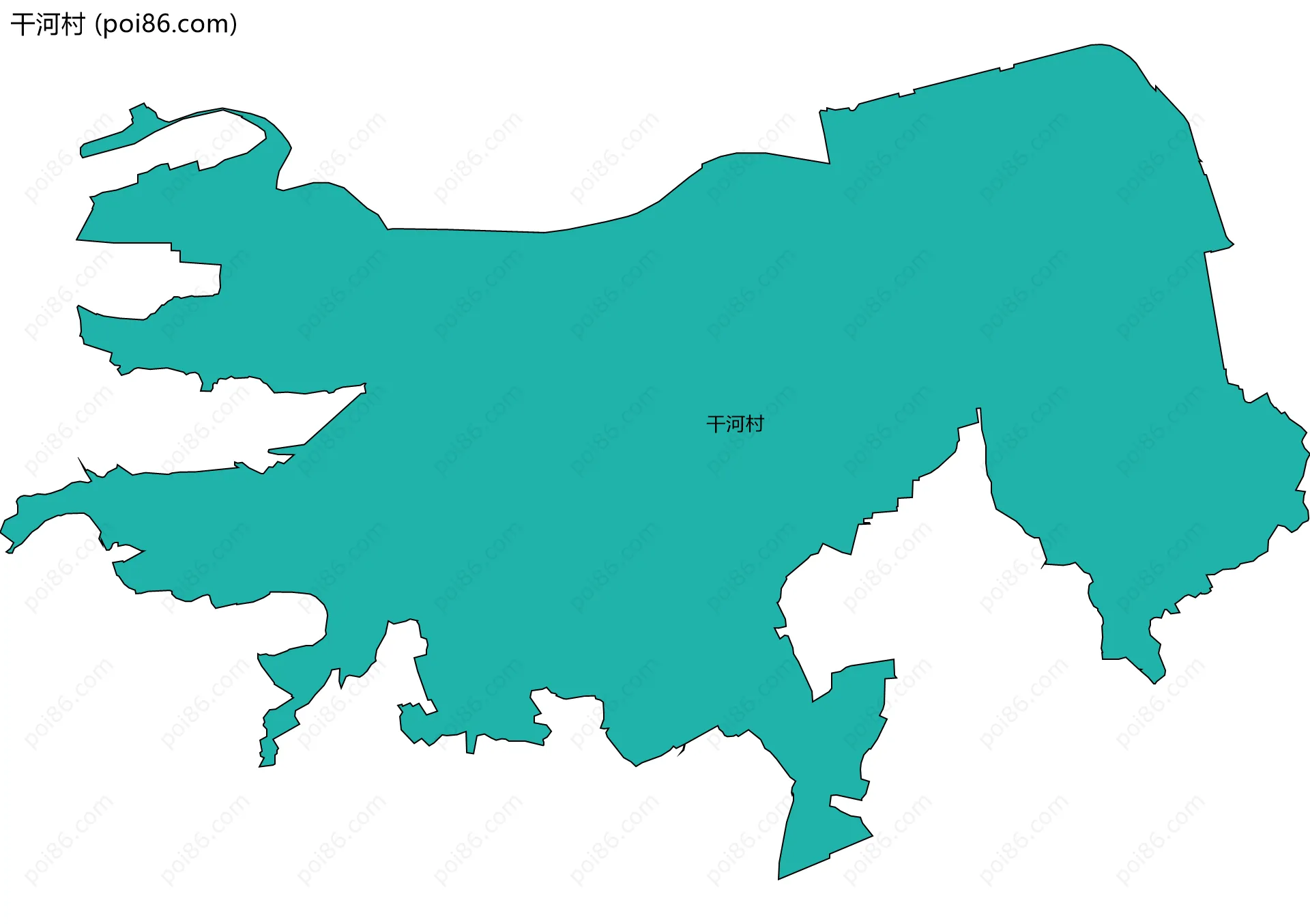 干河村边界地图