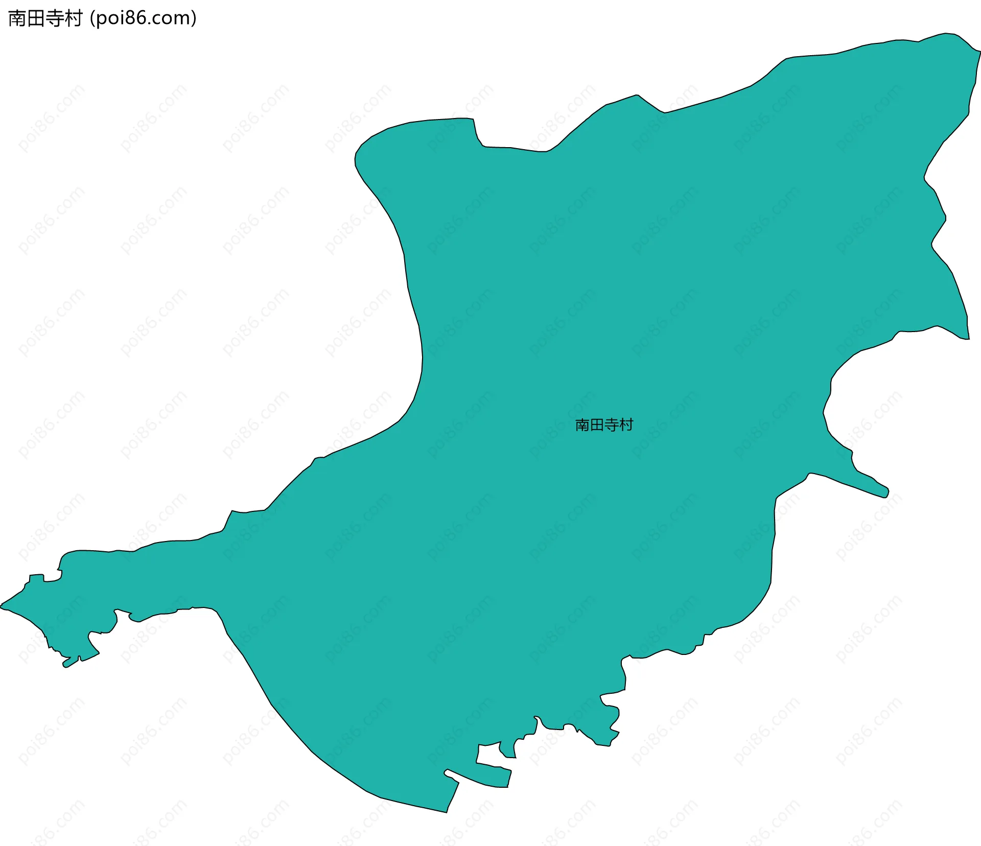 南田寺村边界地图