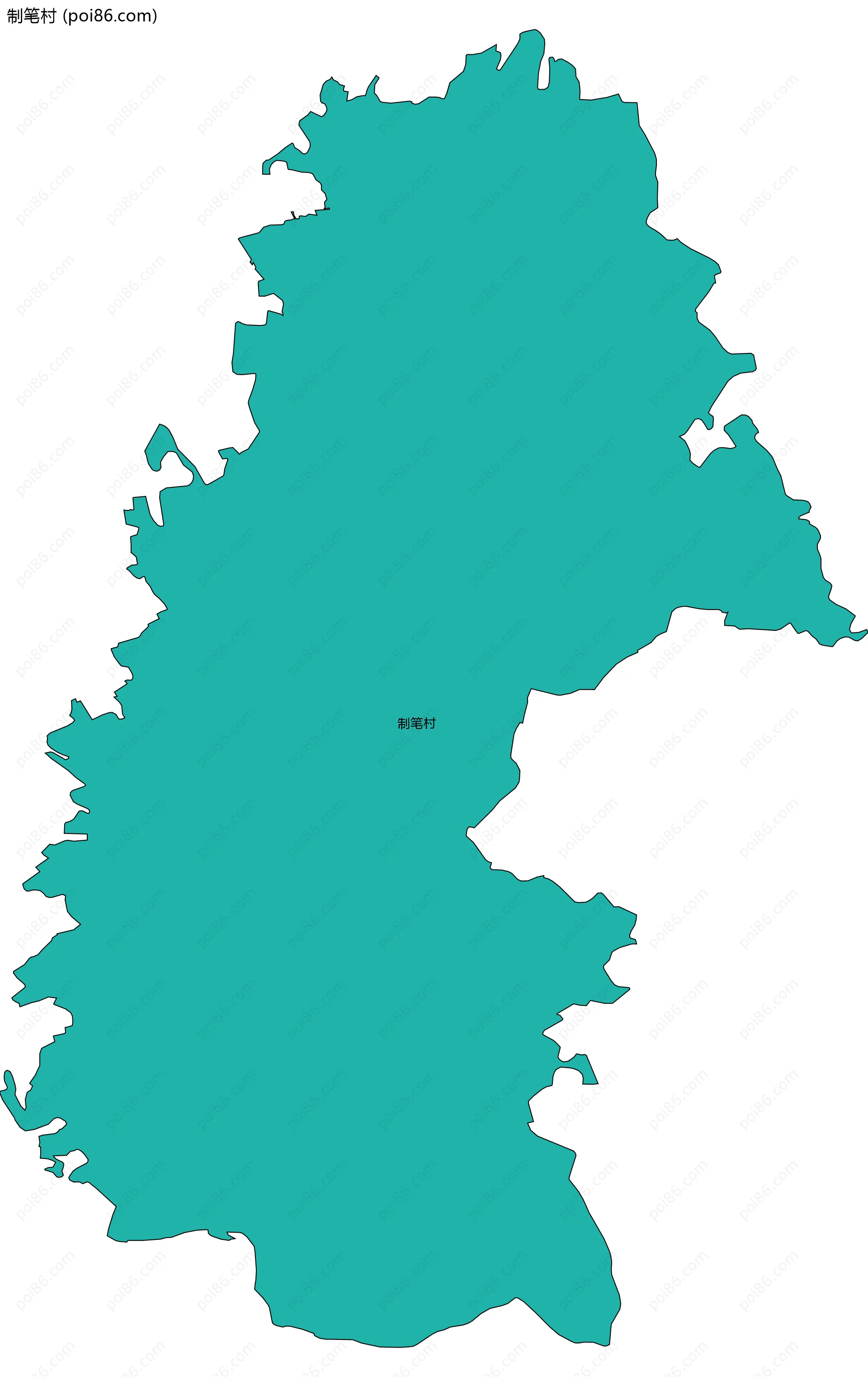 制笔村边界地图