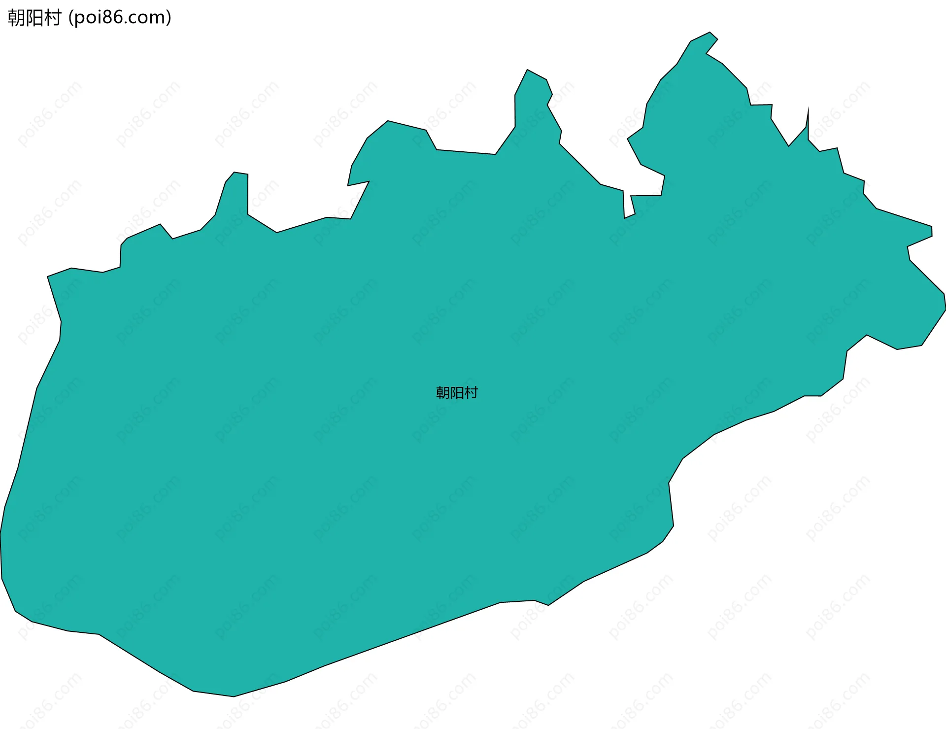 朝阳村边界地图