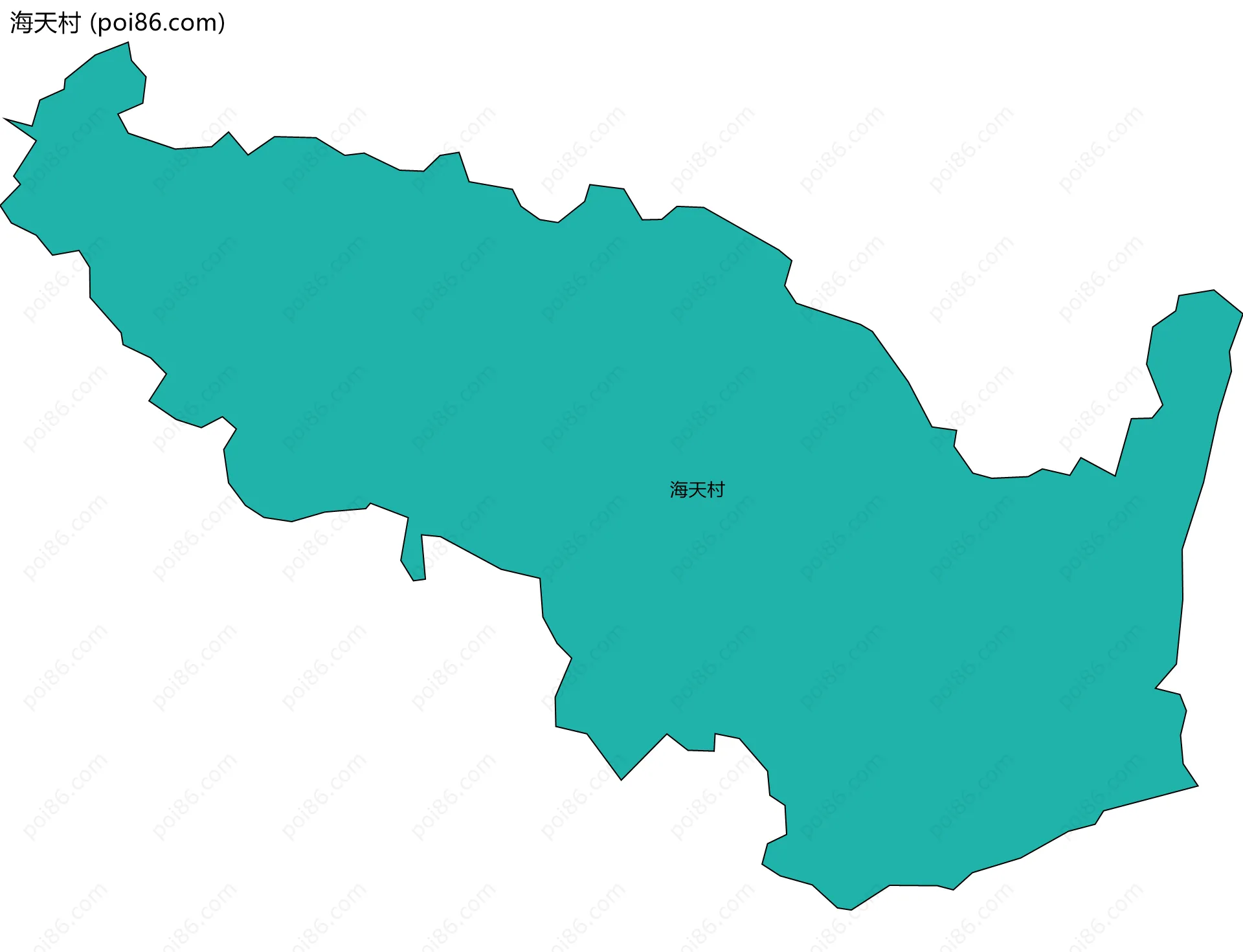 海天村边界地图