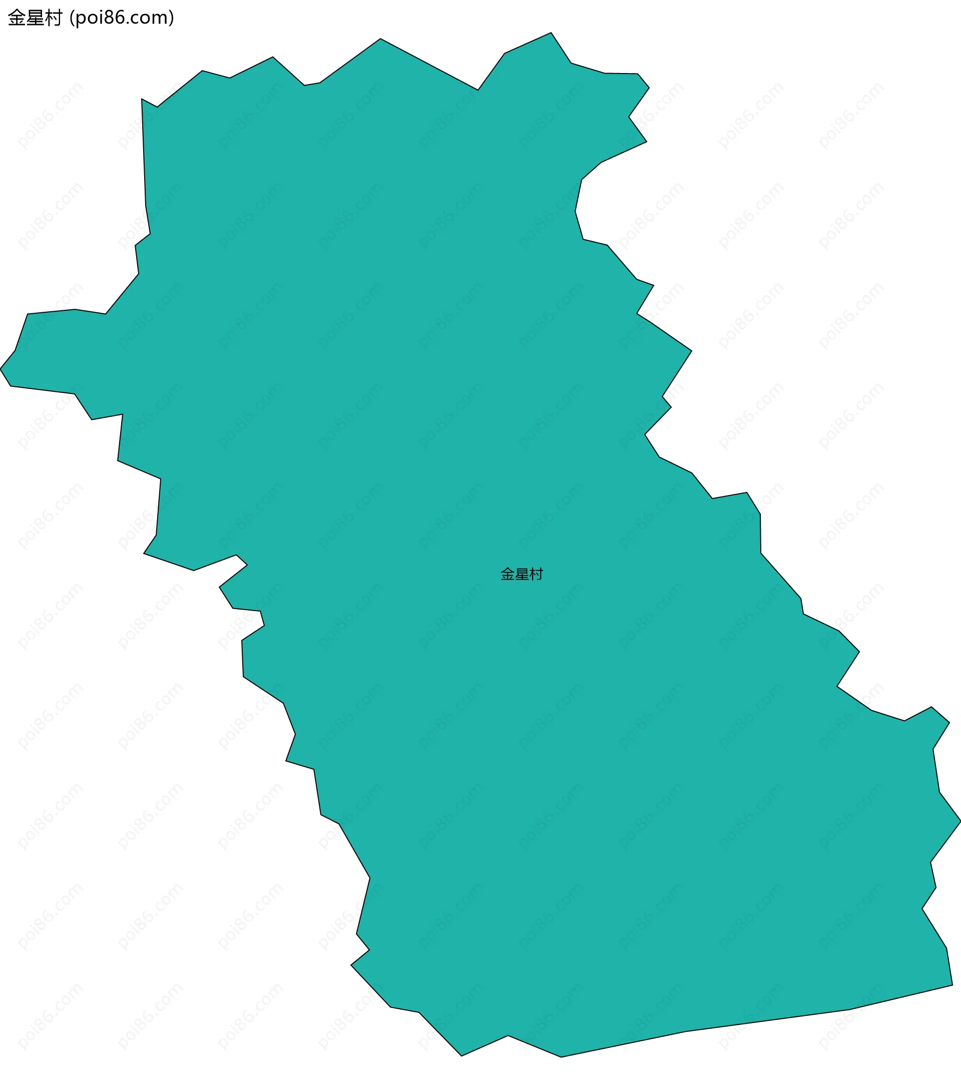 金星村边界地图