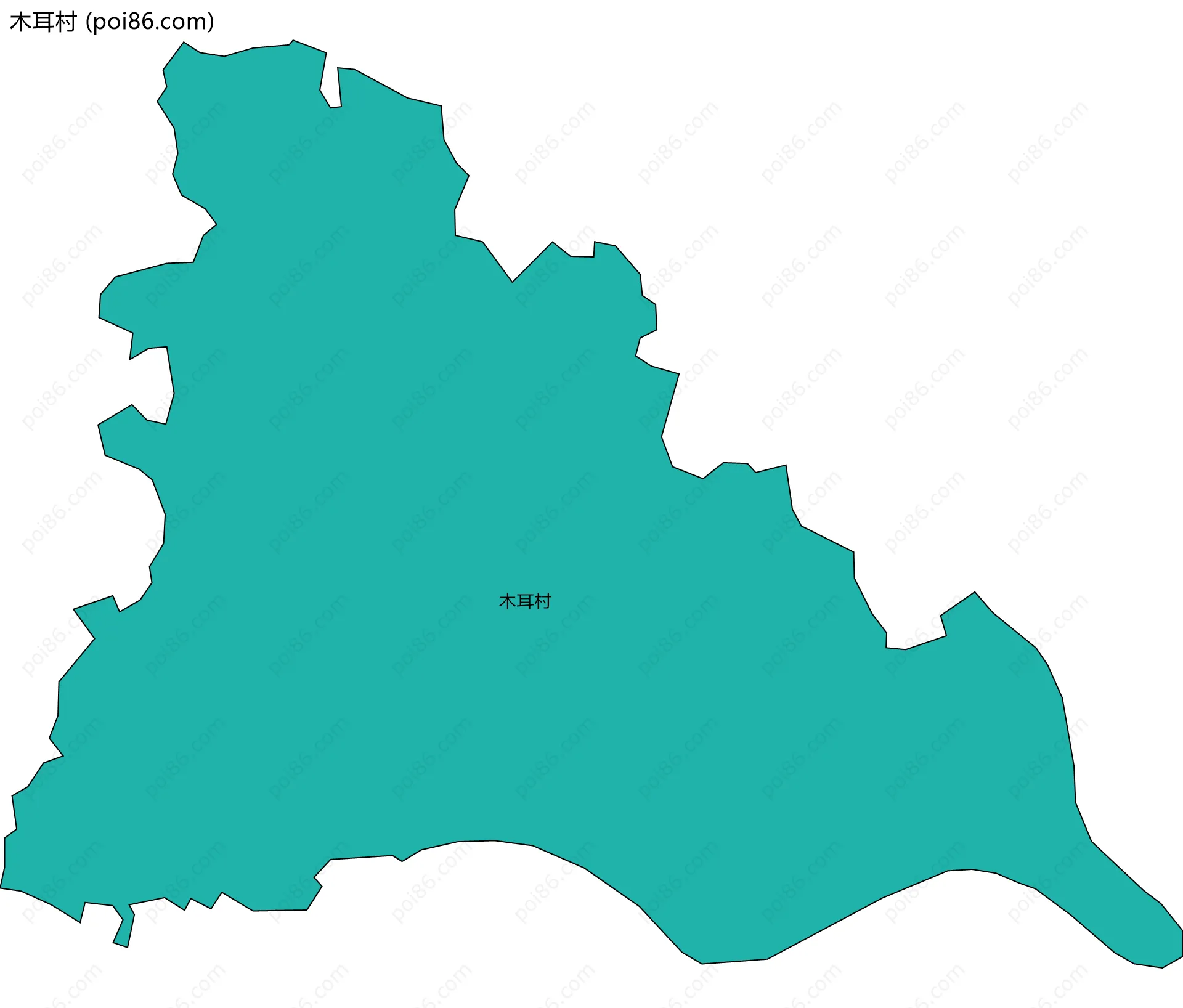 木耳村边界地图