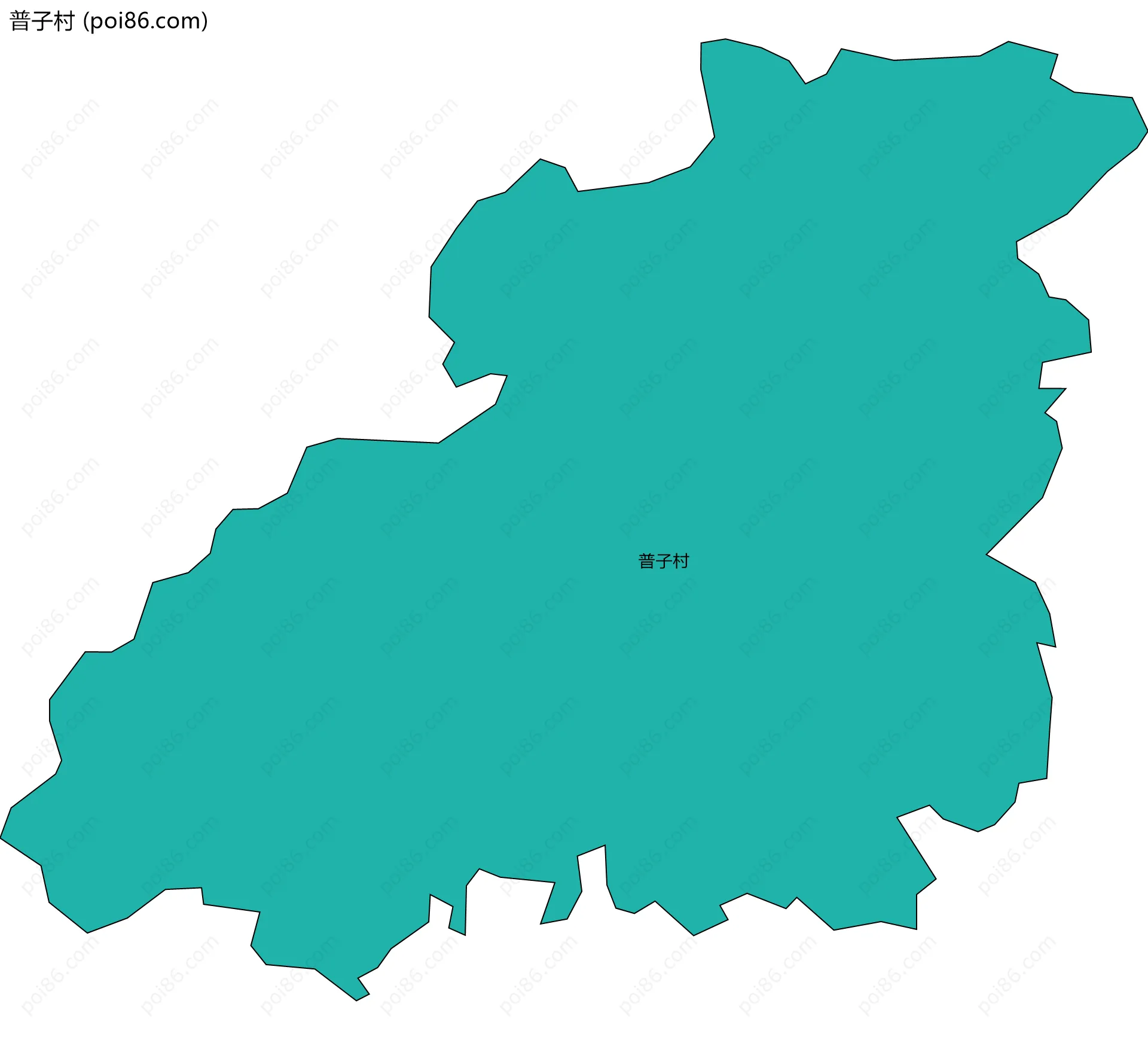 普子村边界地图