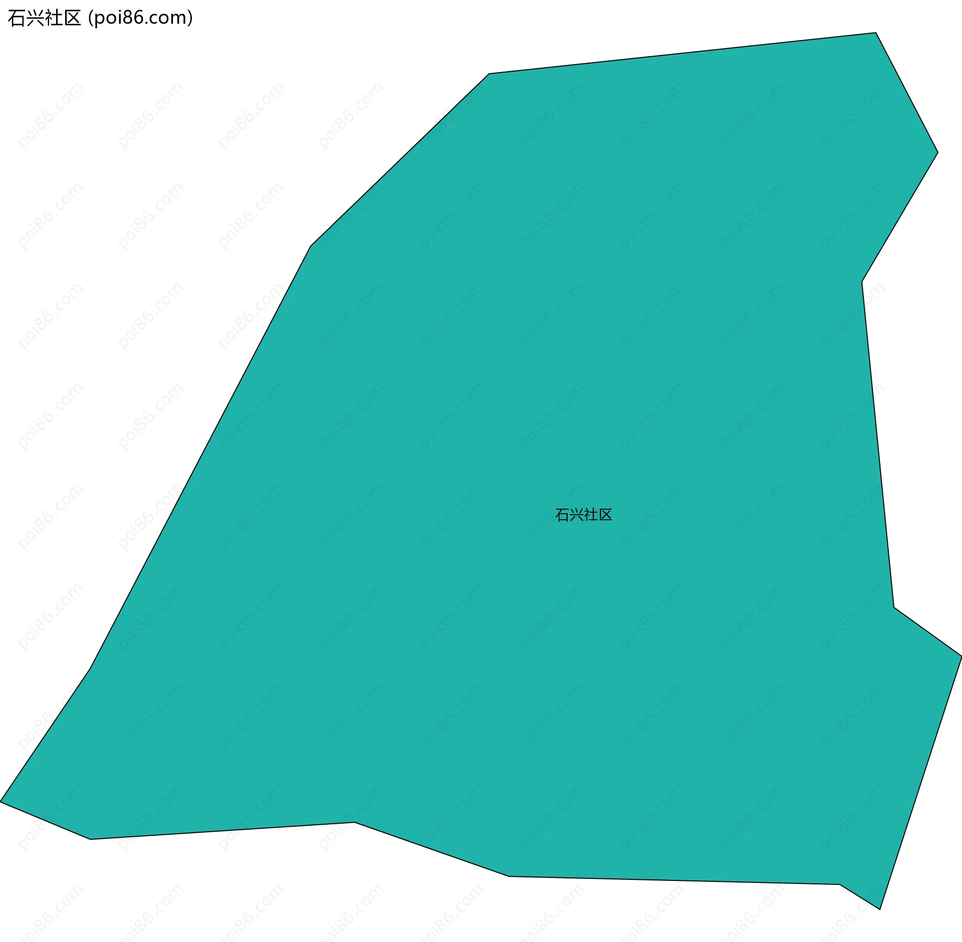石兴社区边界地图