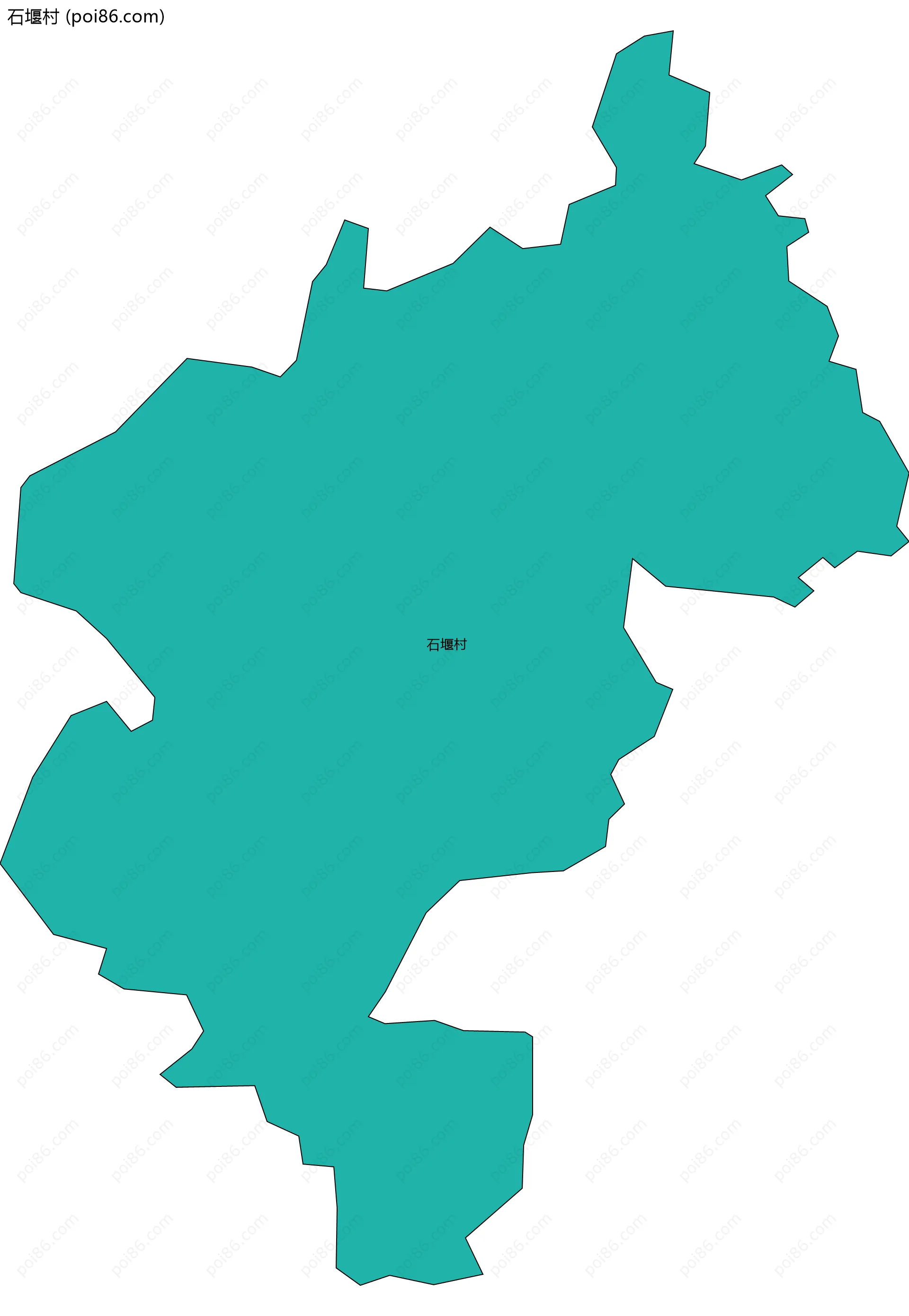 石堰村边界地图