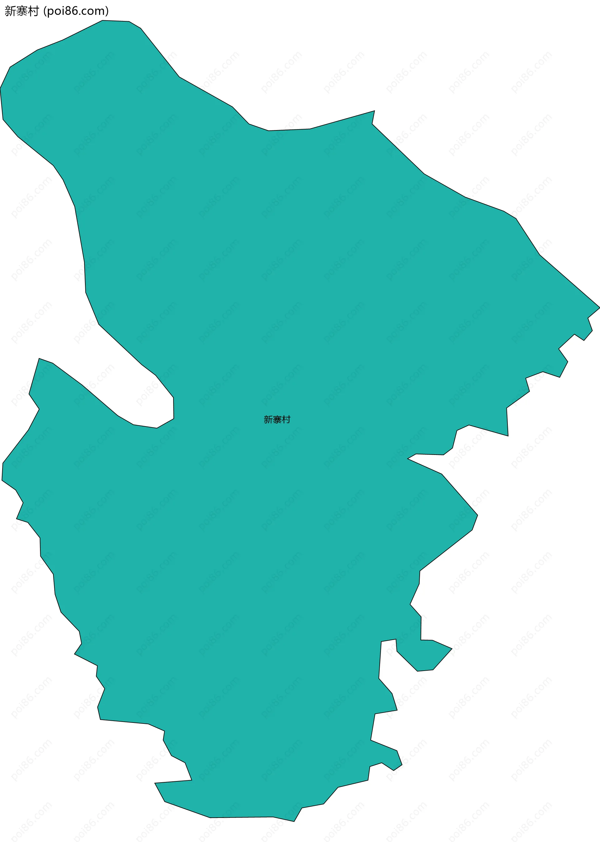 新寨村边界地图