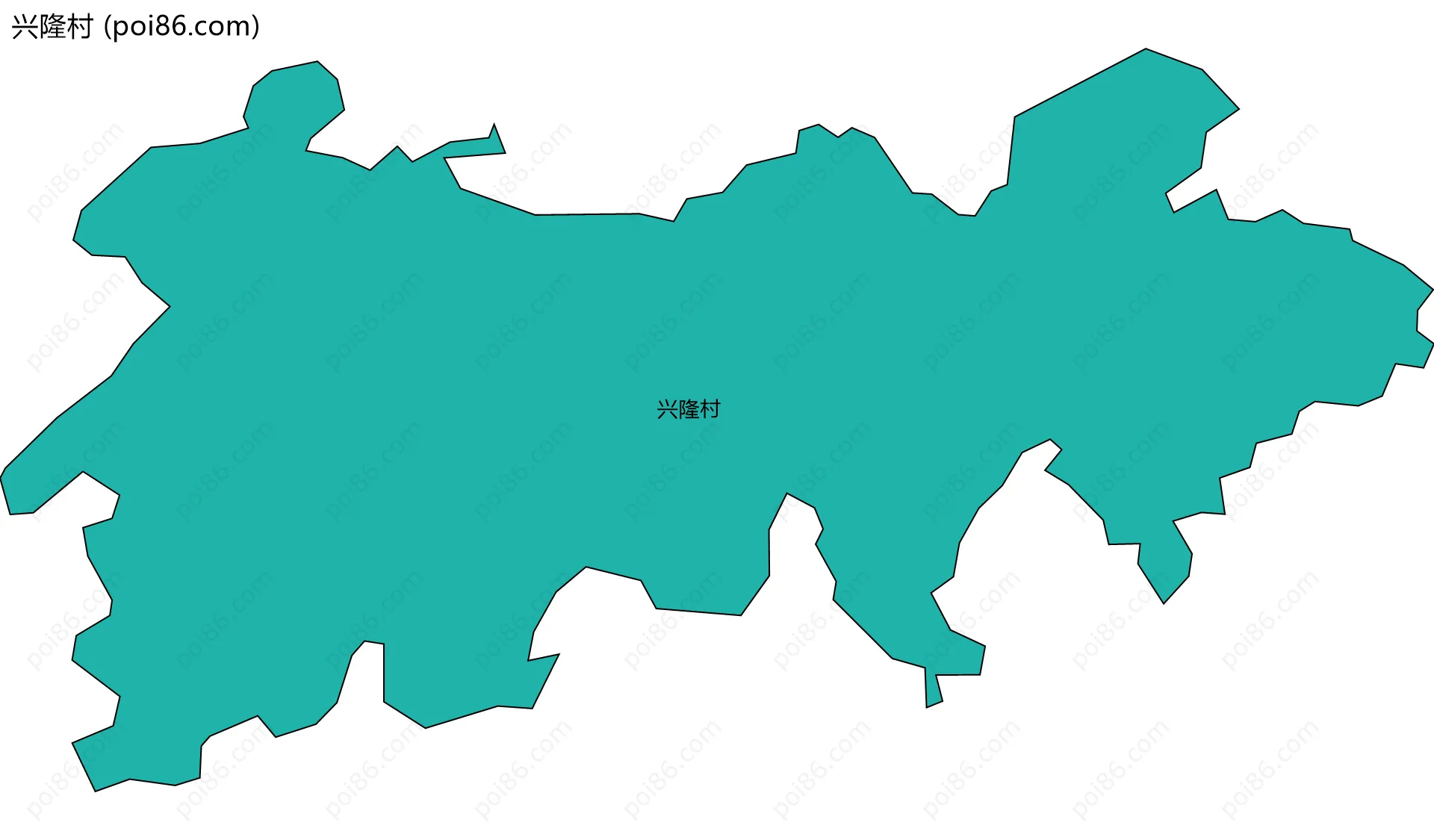 兴隆村边界地图