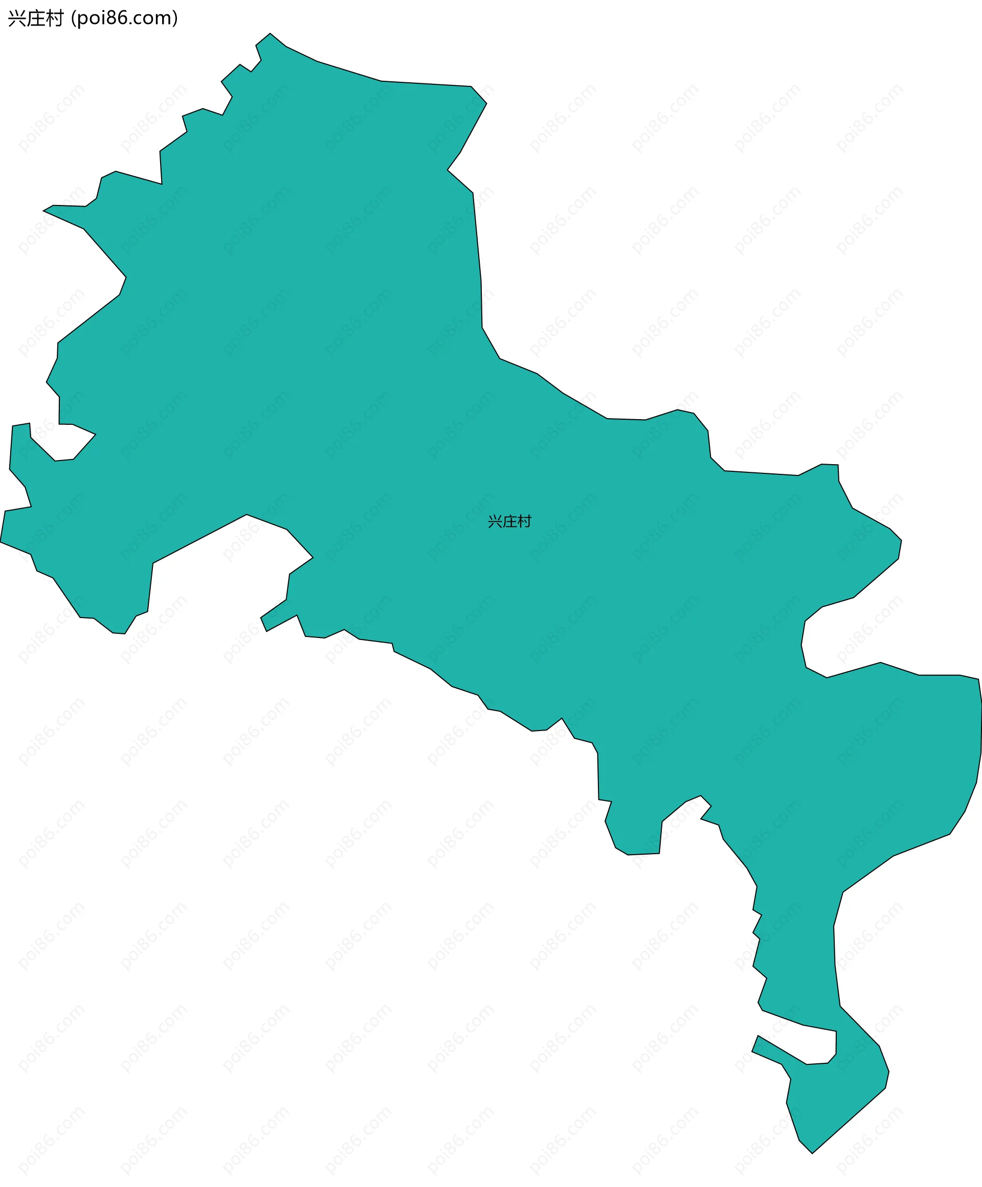 兴庄村边界地图