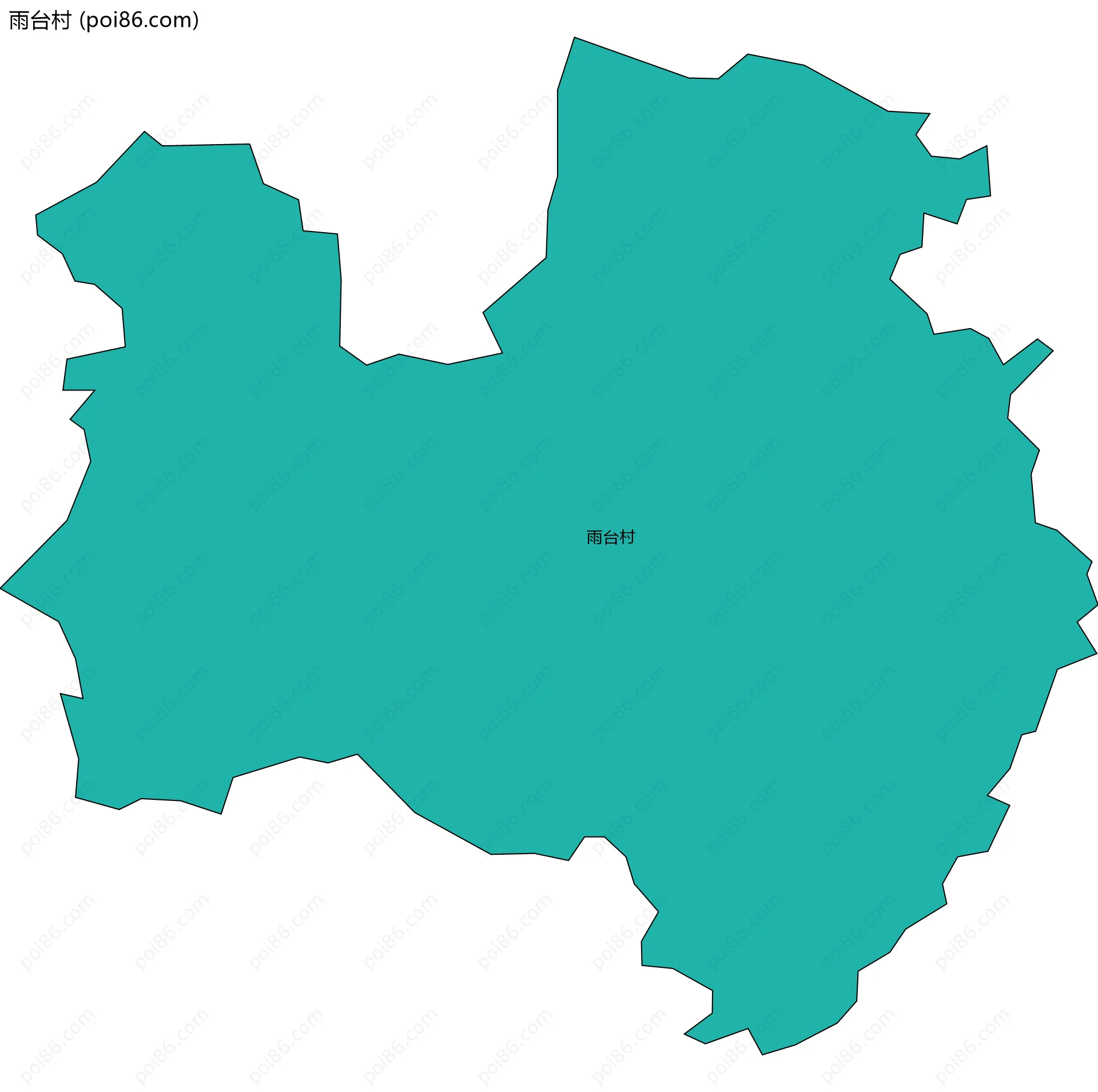 雨台村边界地图