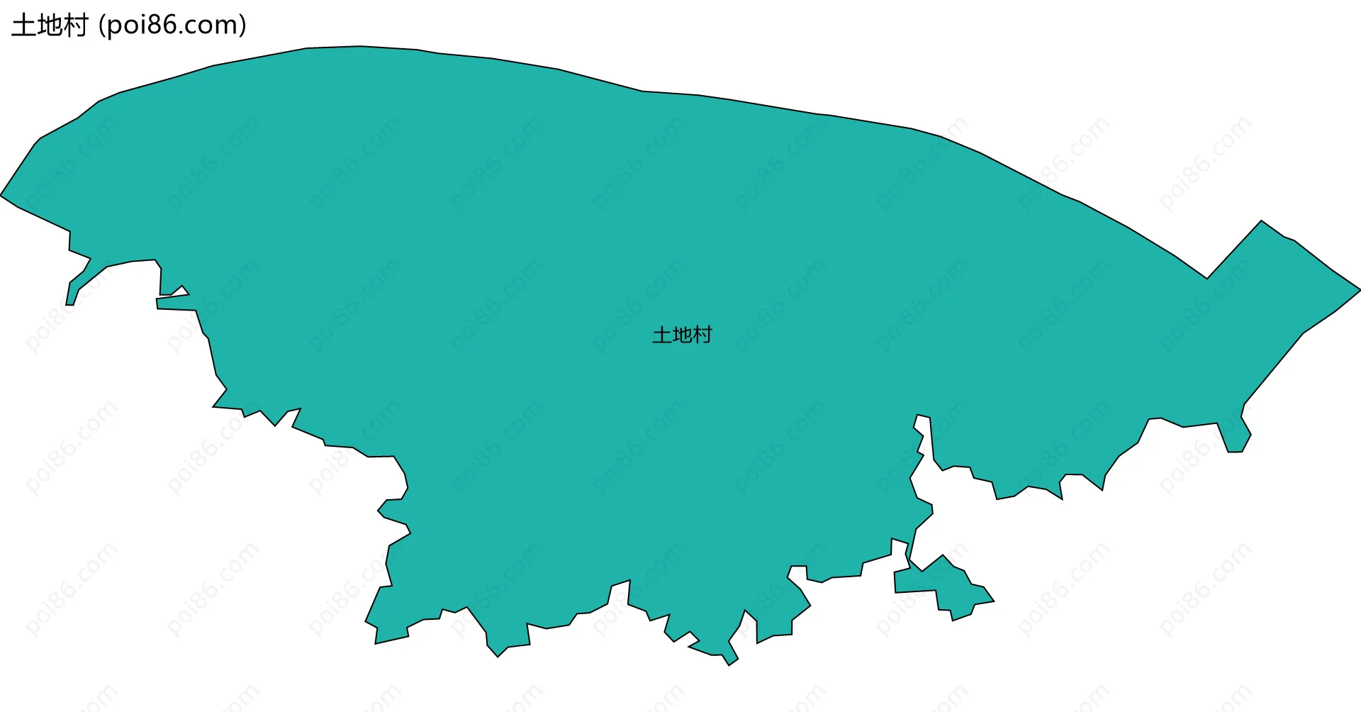 土地村边界地图