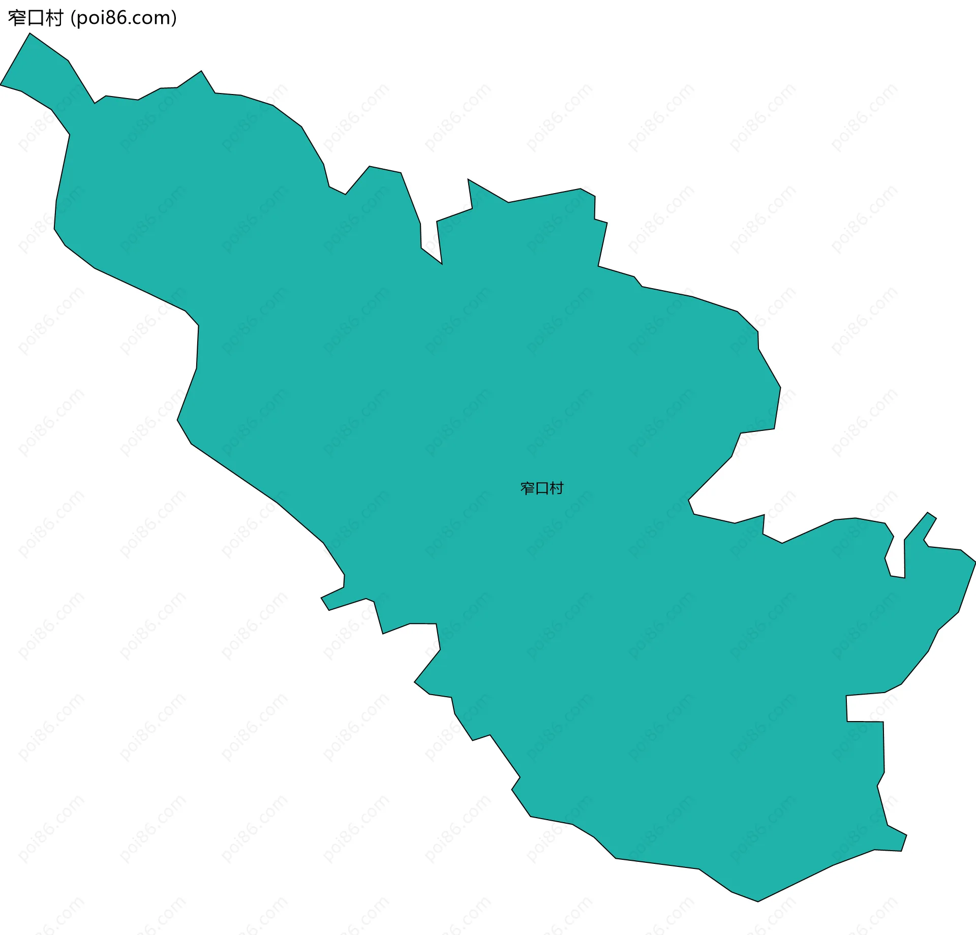 窄口村边界地图