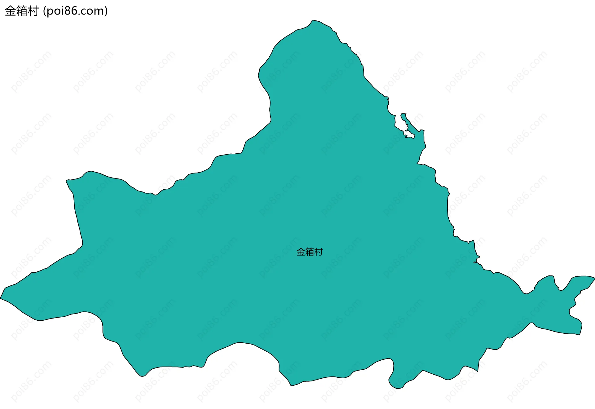 金箱村边界地图