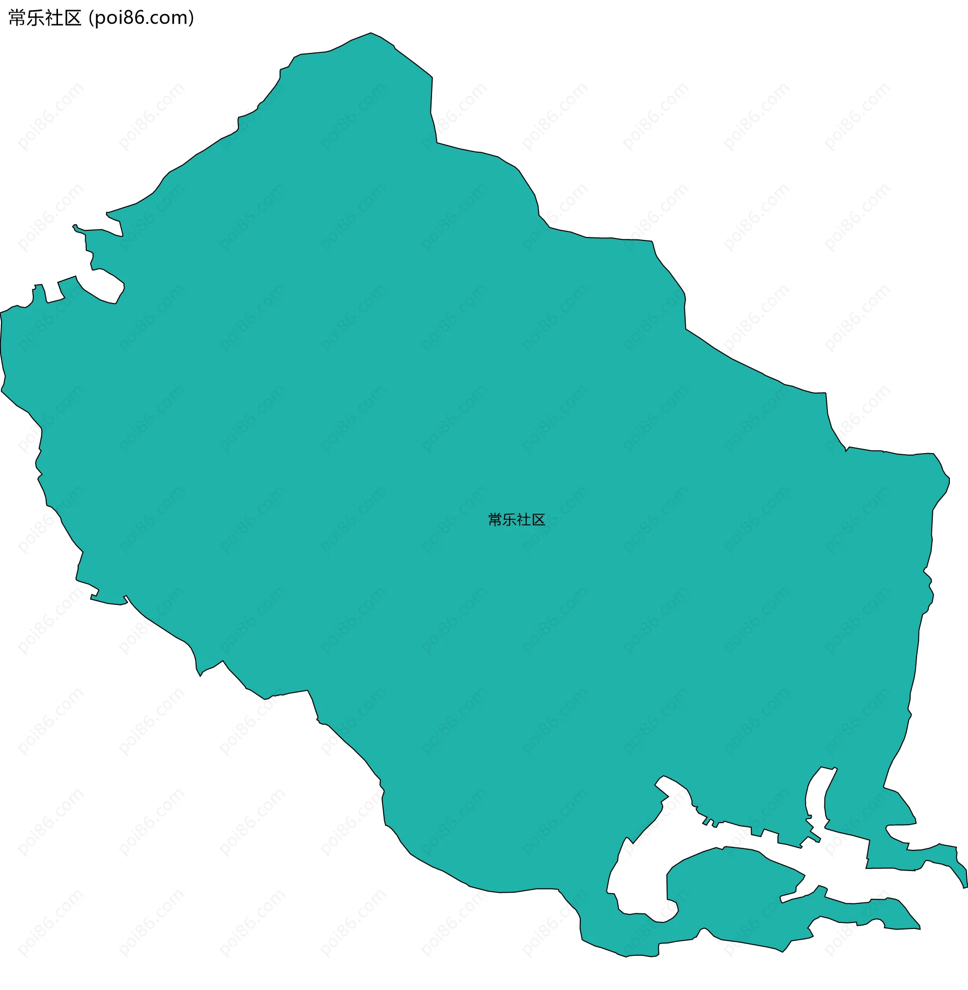 常乐社区边界地图