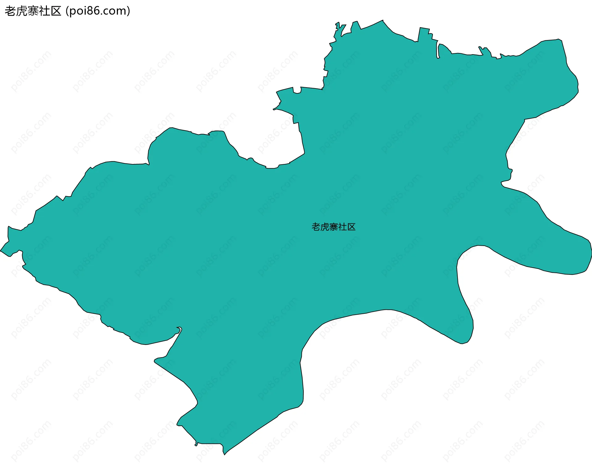老虎寨社区边界地图