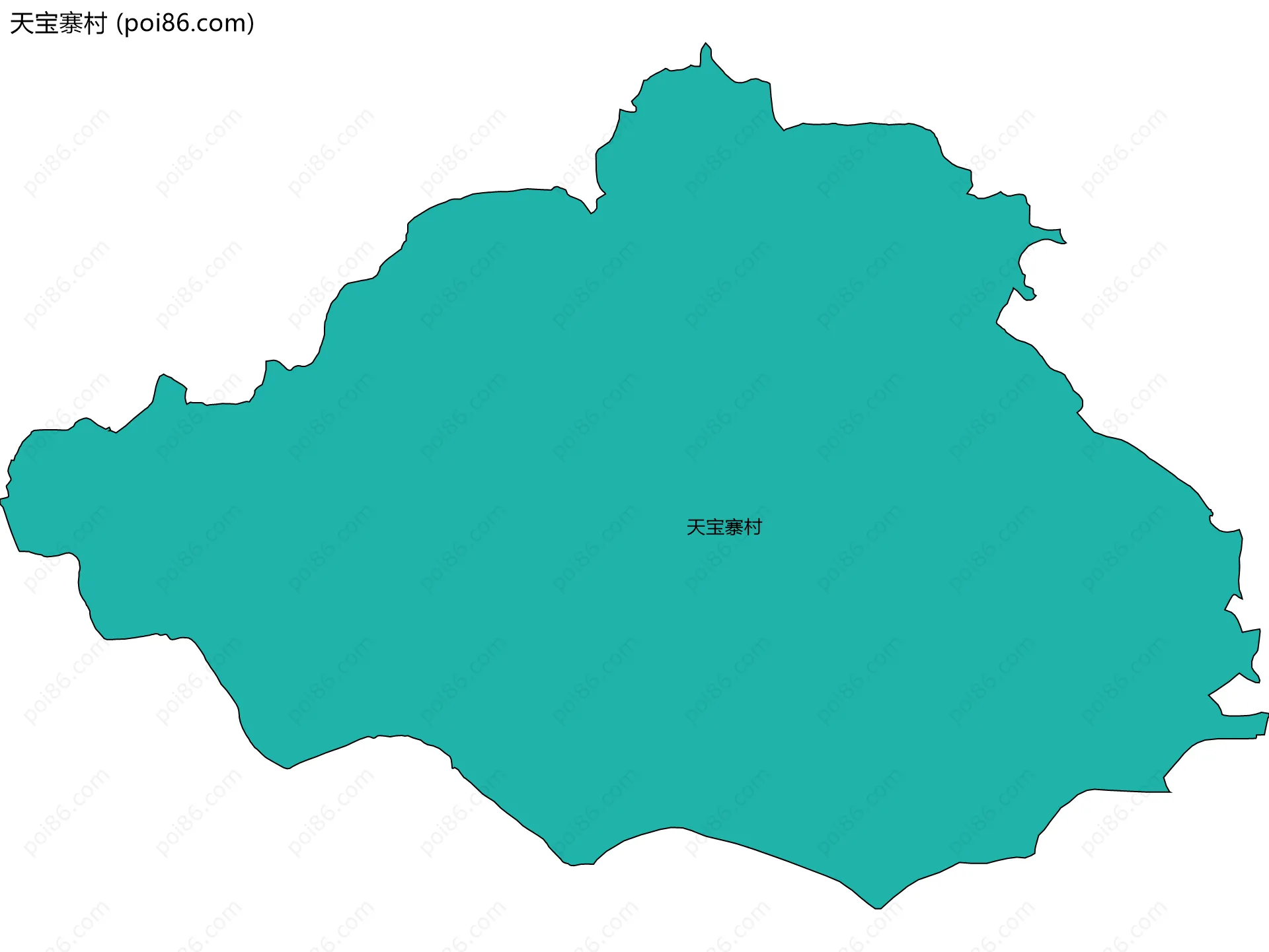 天宝寨村边界地图