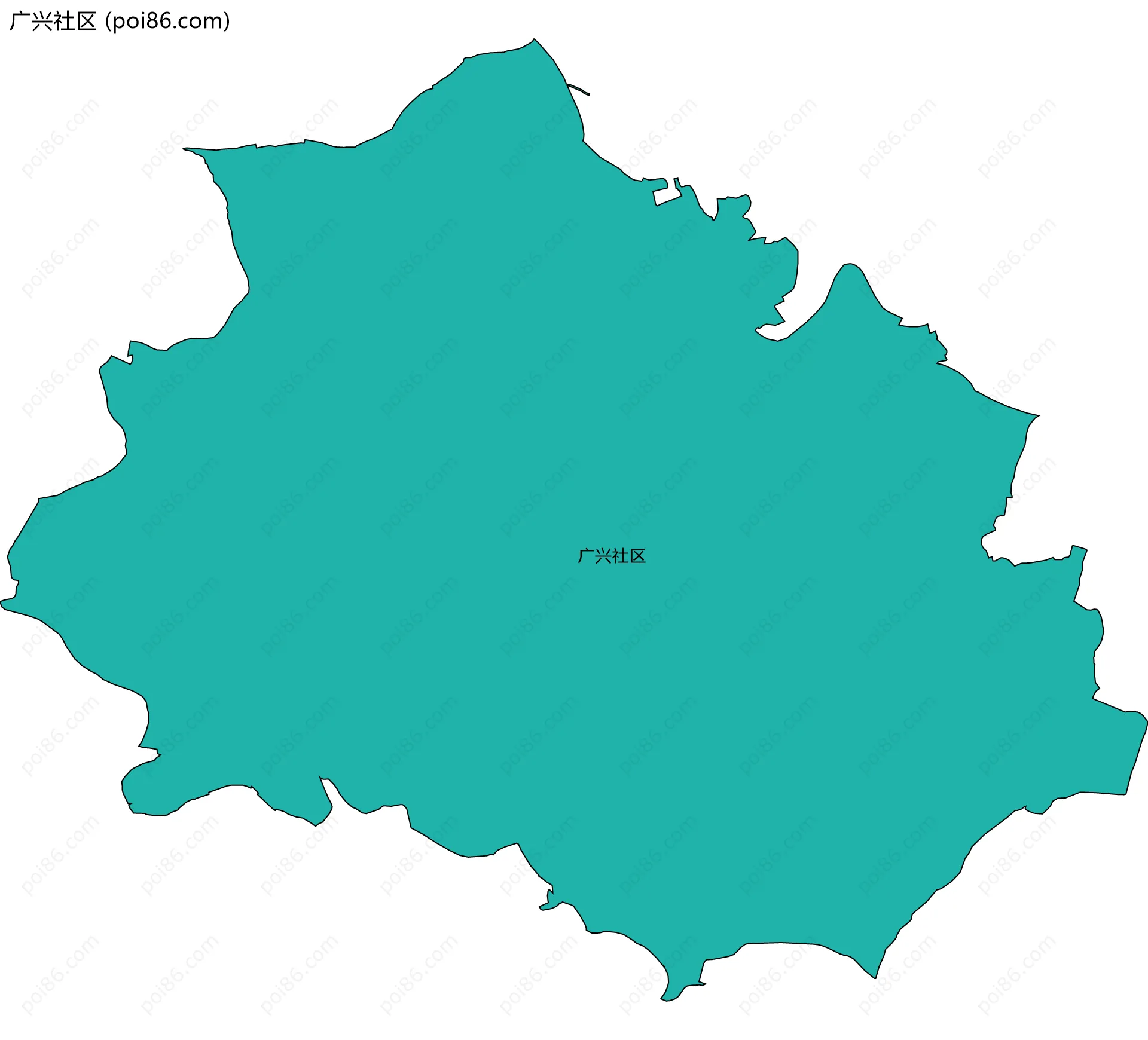 广兴社区边界地图