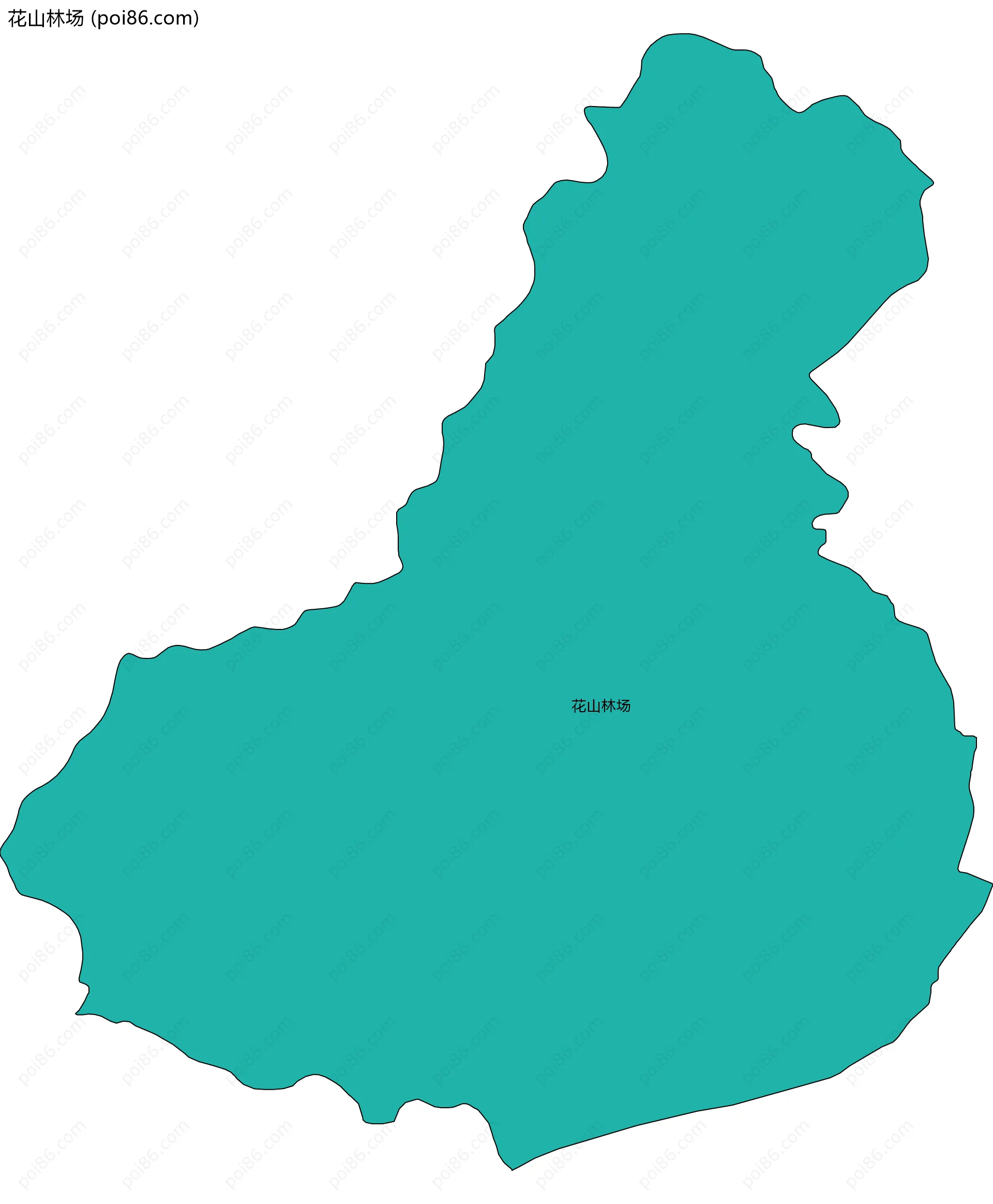 花山林场边界地图