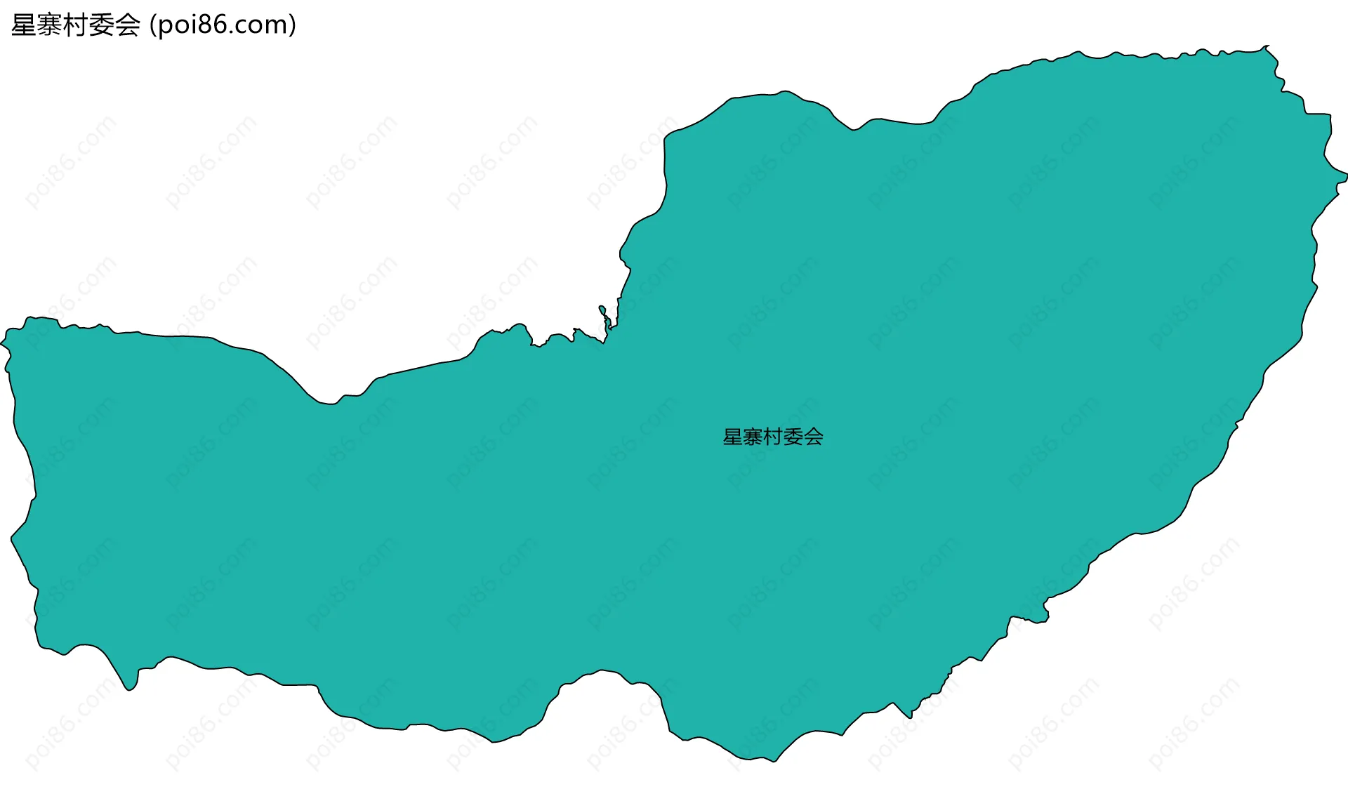 星寨村委会边界地图