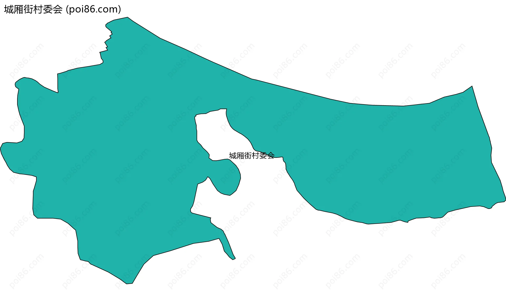 城厢街村委会边界地图