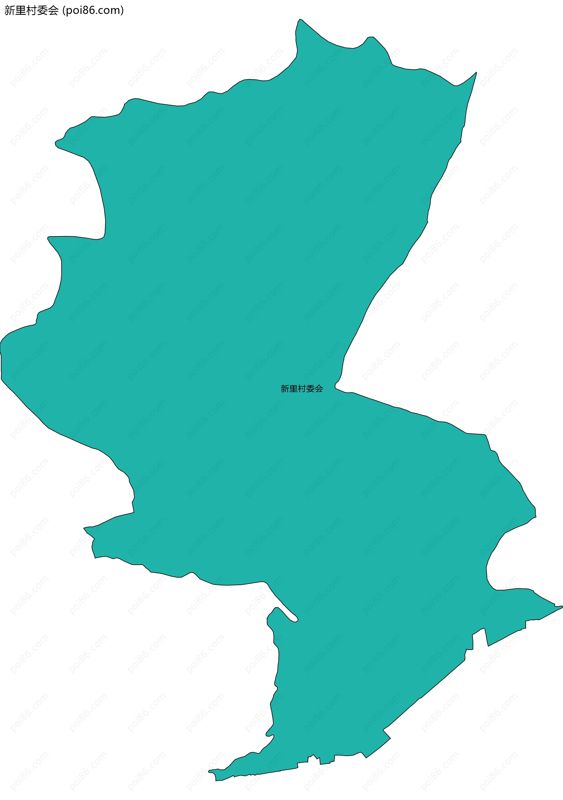新里村委会边界地图