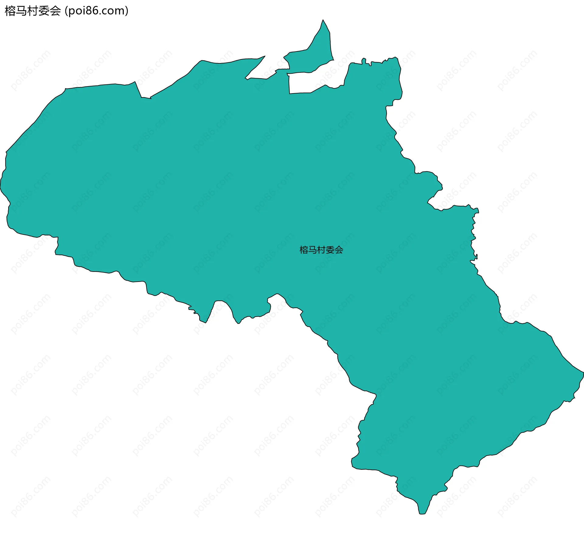 榕马村委会边界地图
