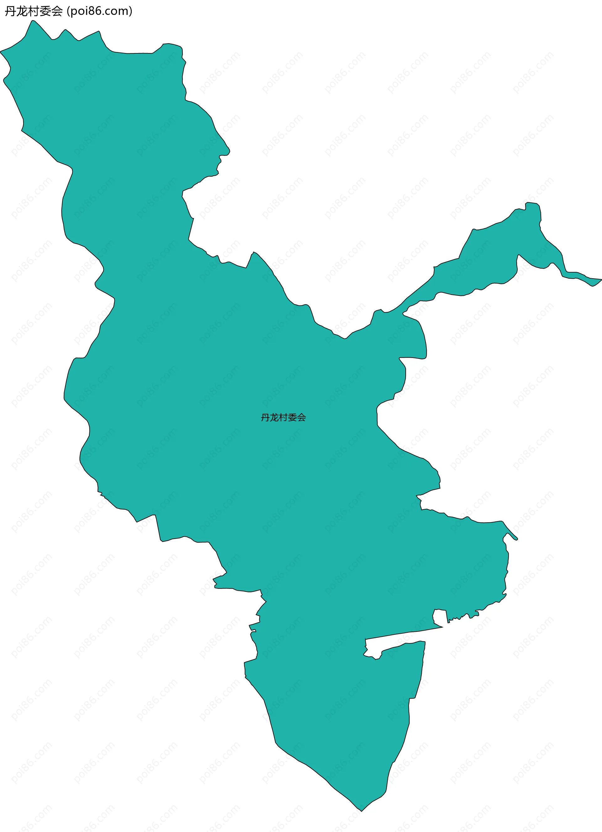 丹龙村委会边界地图