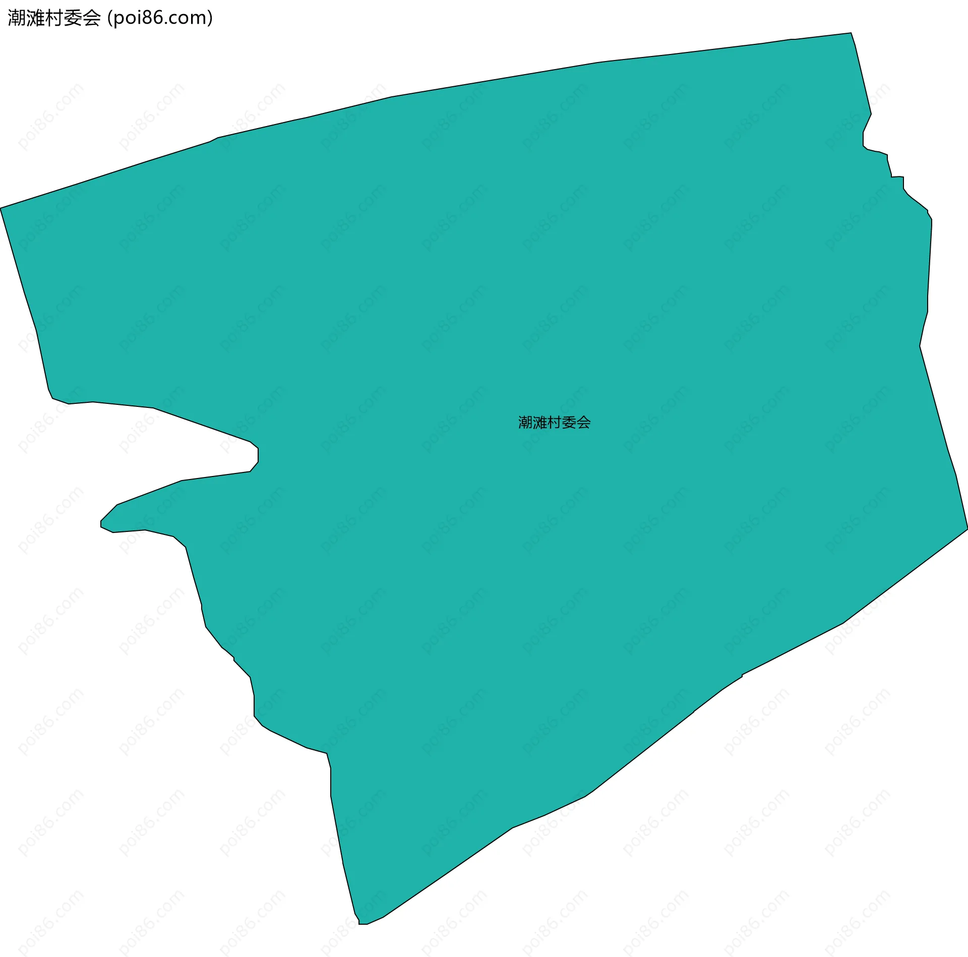 潮滩村委会边界地图
