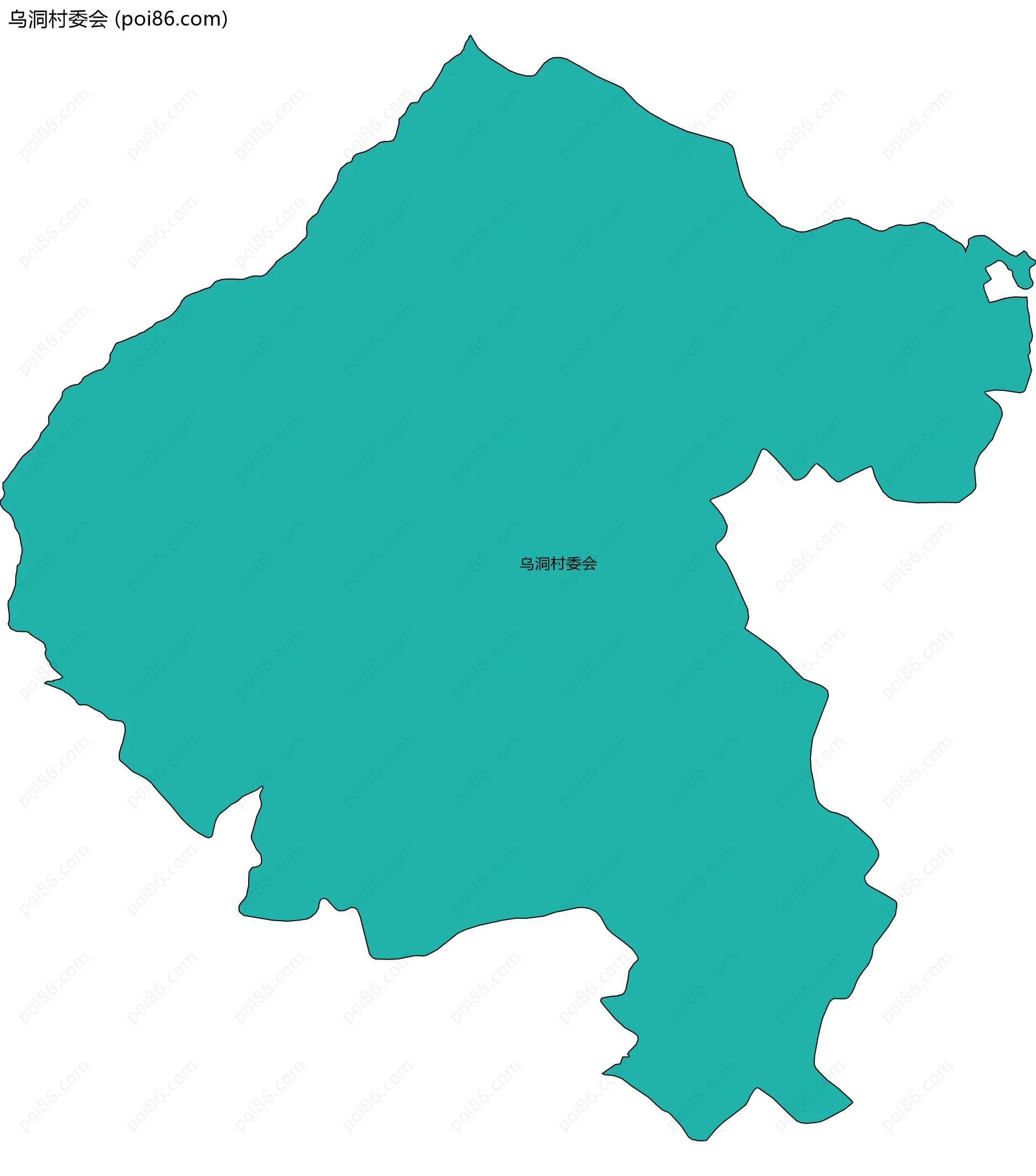 乌洞村委会边界地图