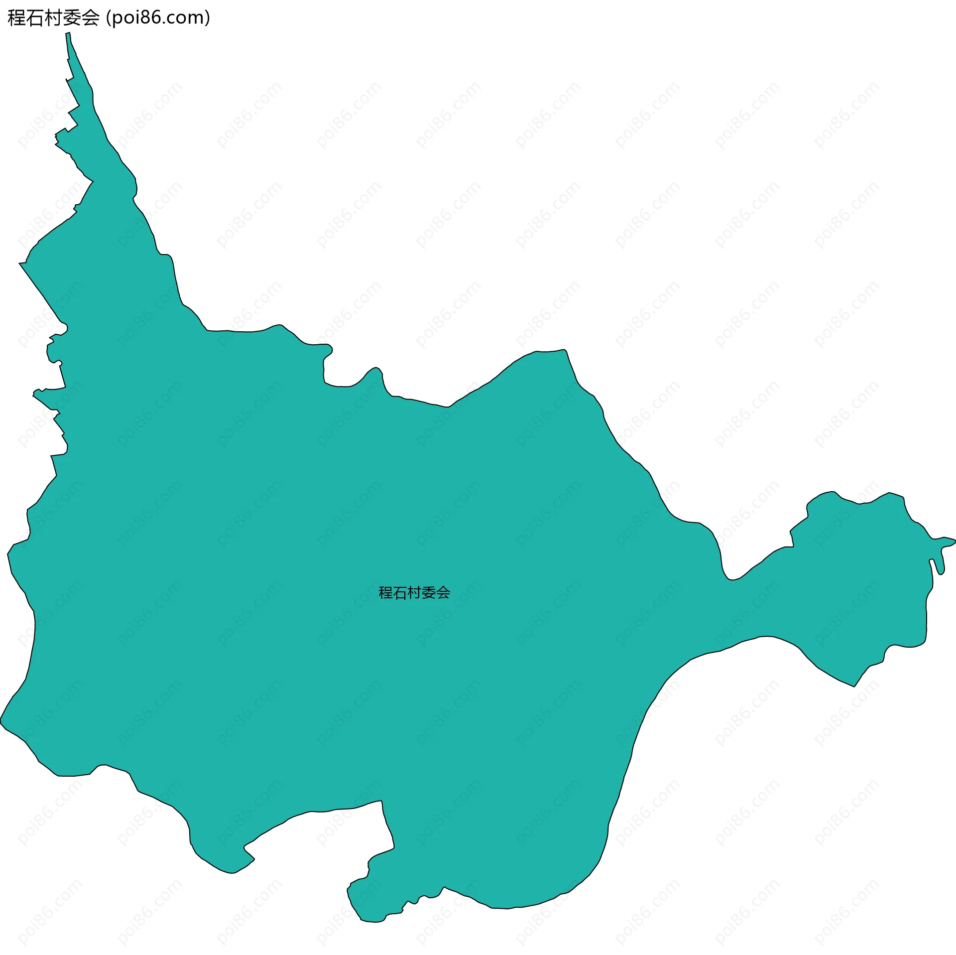 程石村委会边界地图
