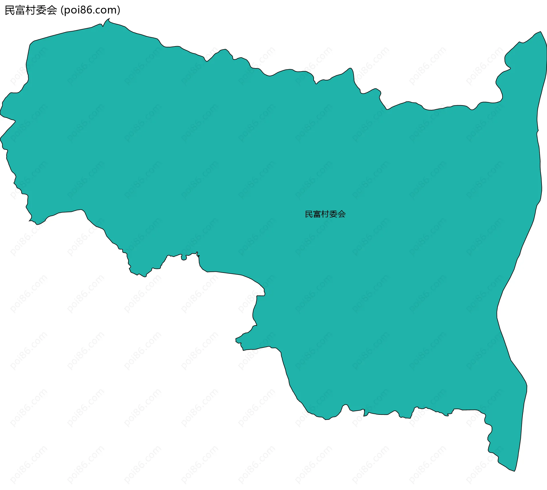 民富村委会边界地图