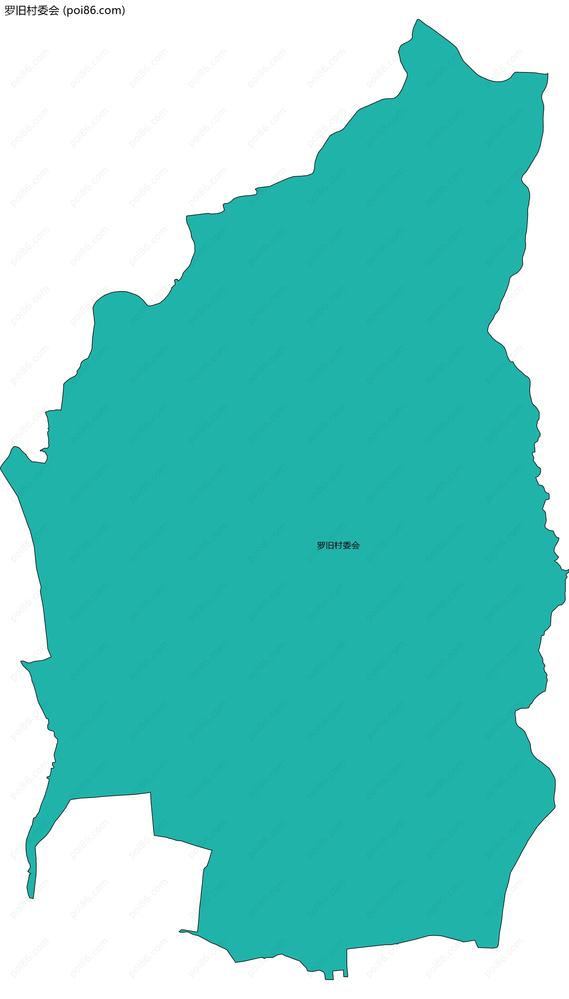 罗旧村委会边界地图