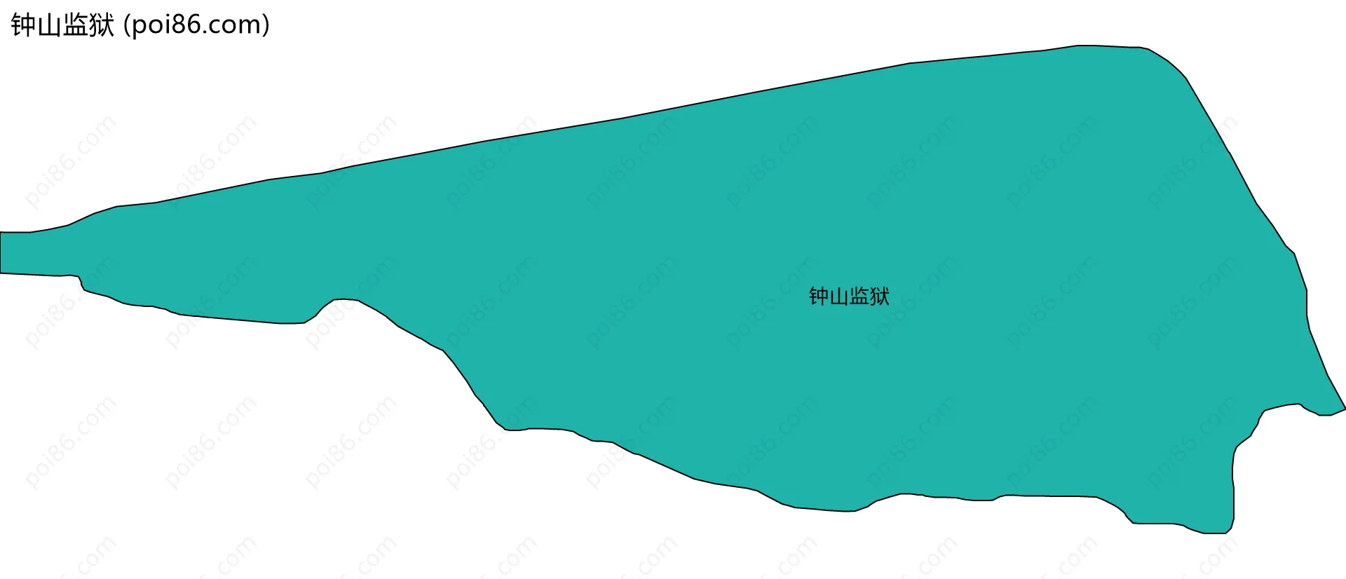 钟山监狱边界地图