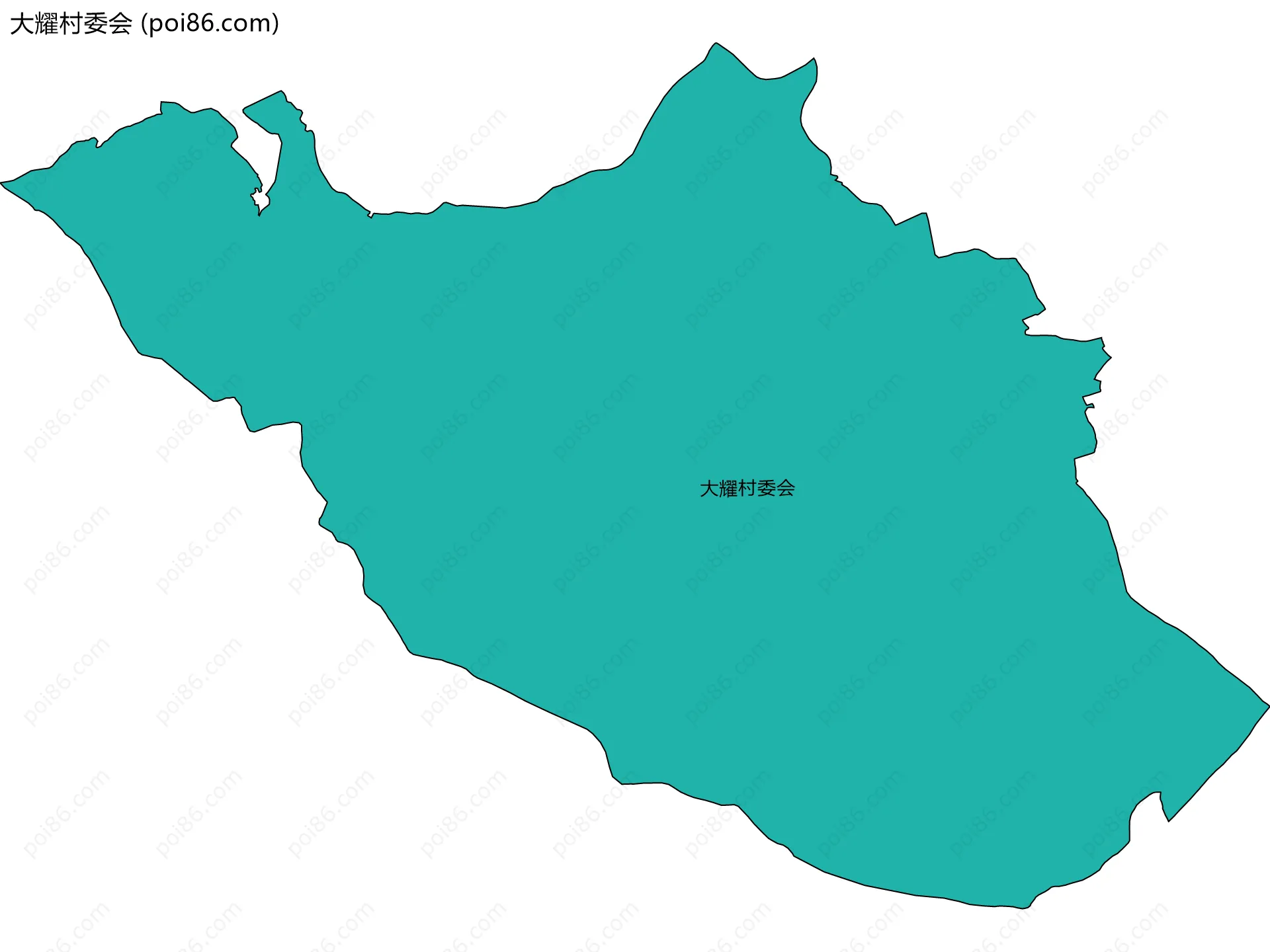 大耀村委会边界地图