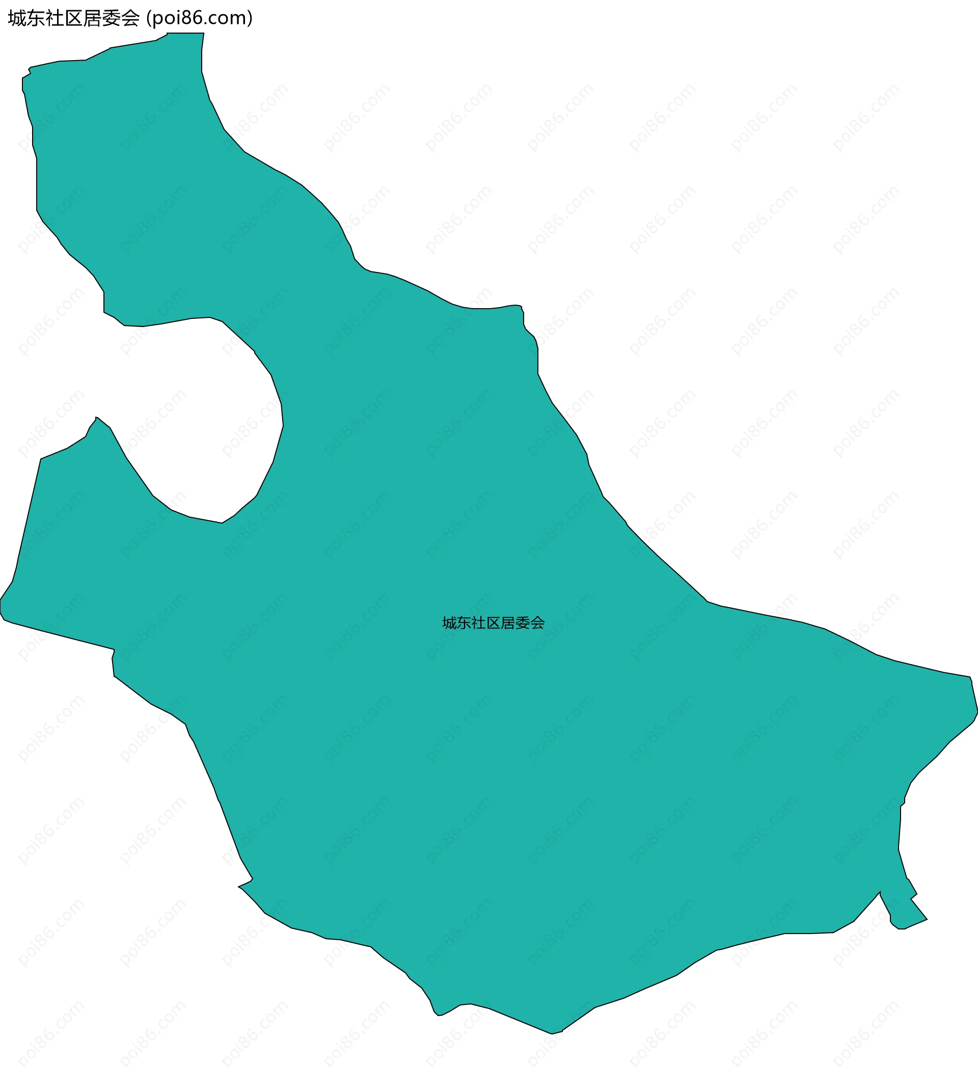 城东社区居委会边界地图