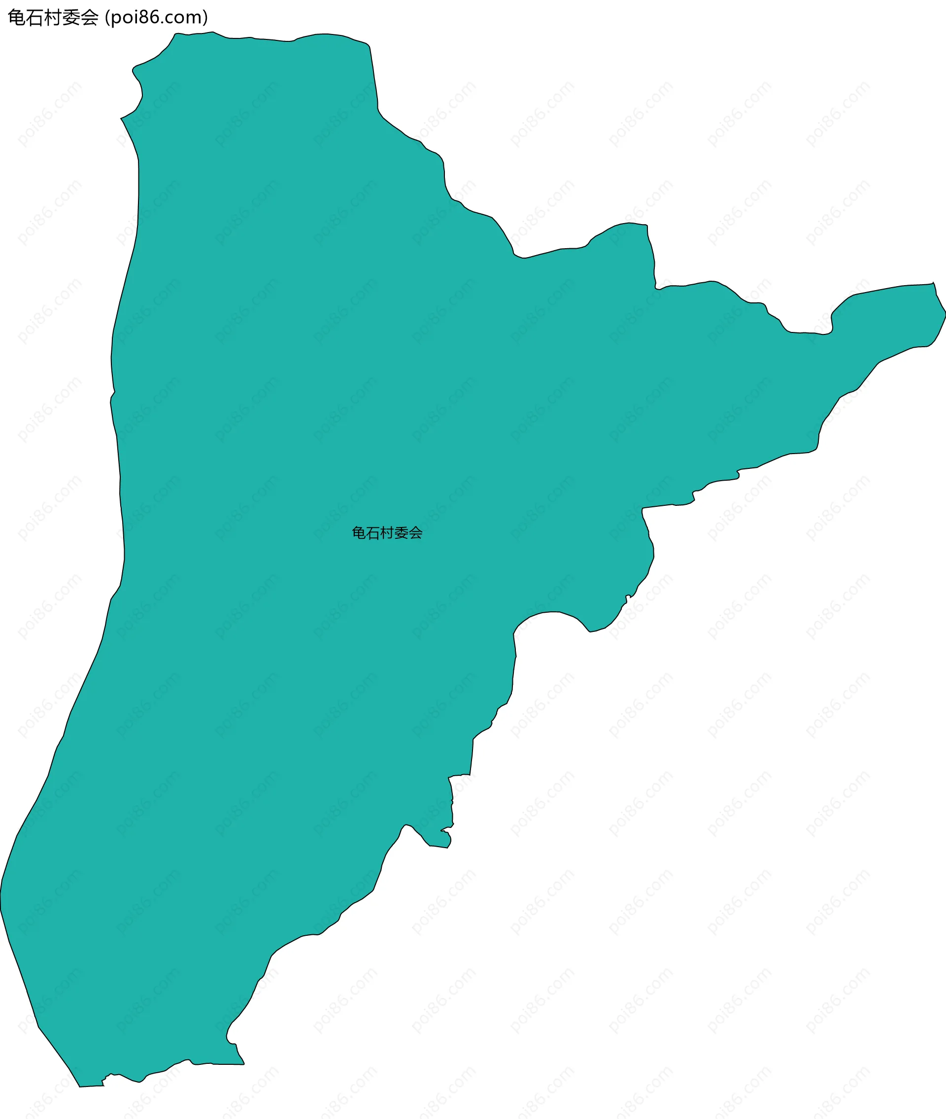 龟石村委会边界地图