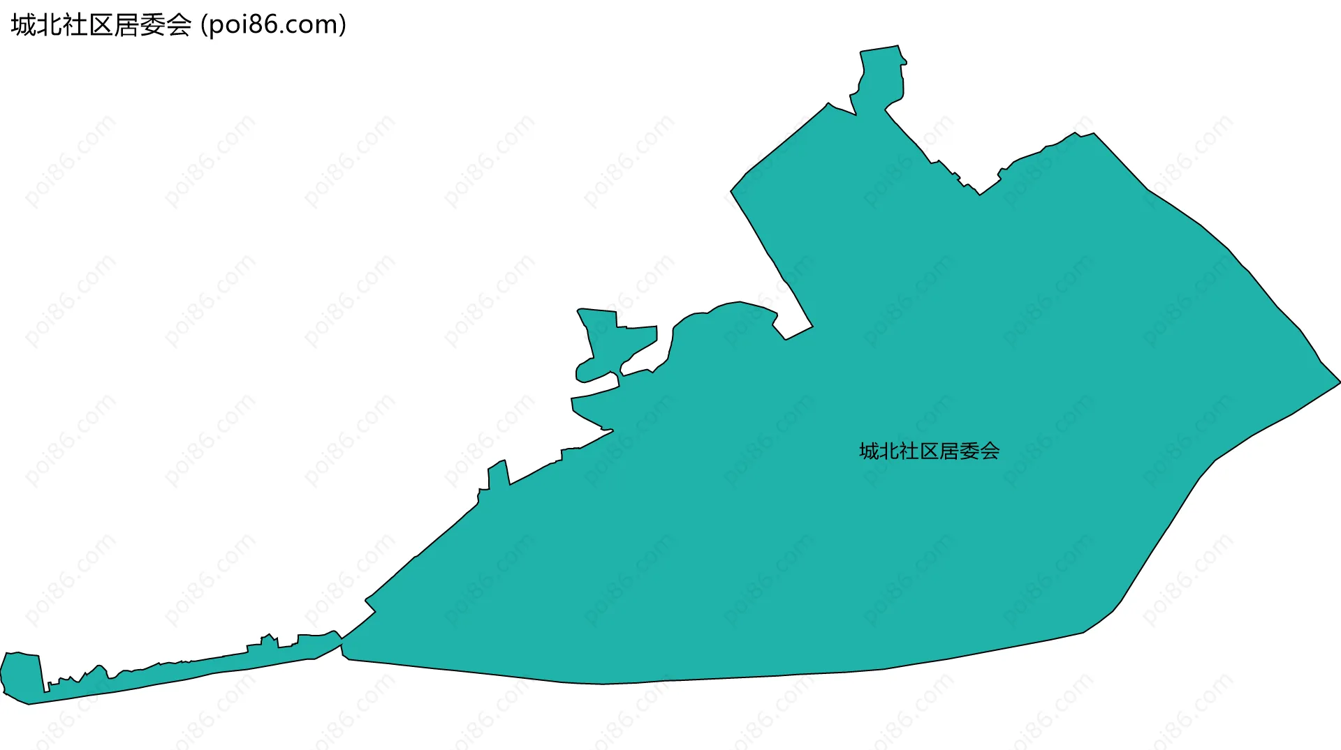 城北社区居委会边界地图