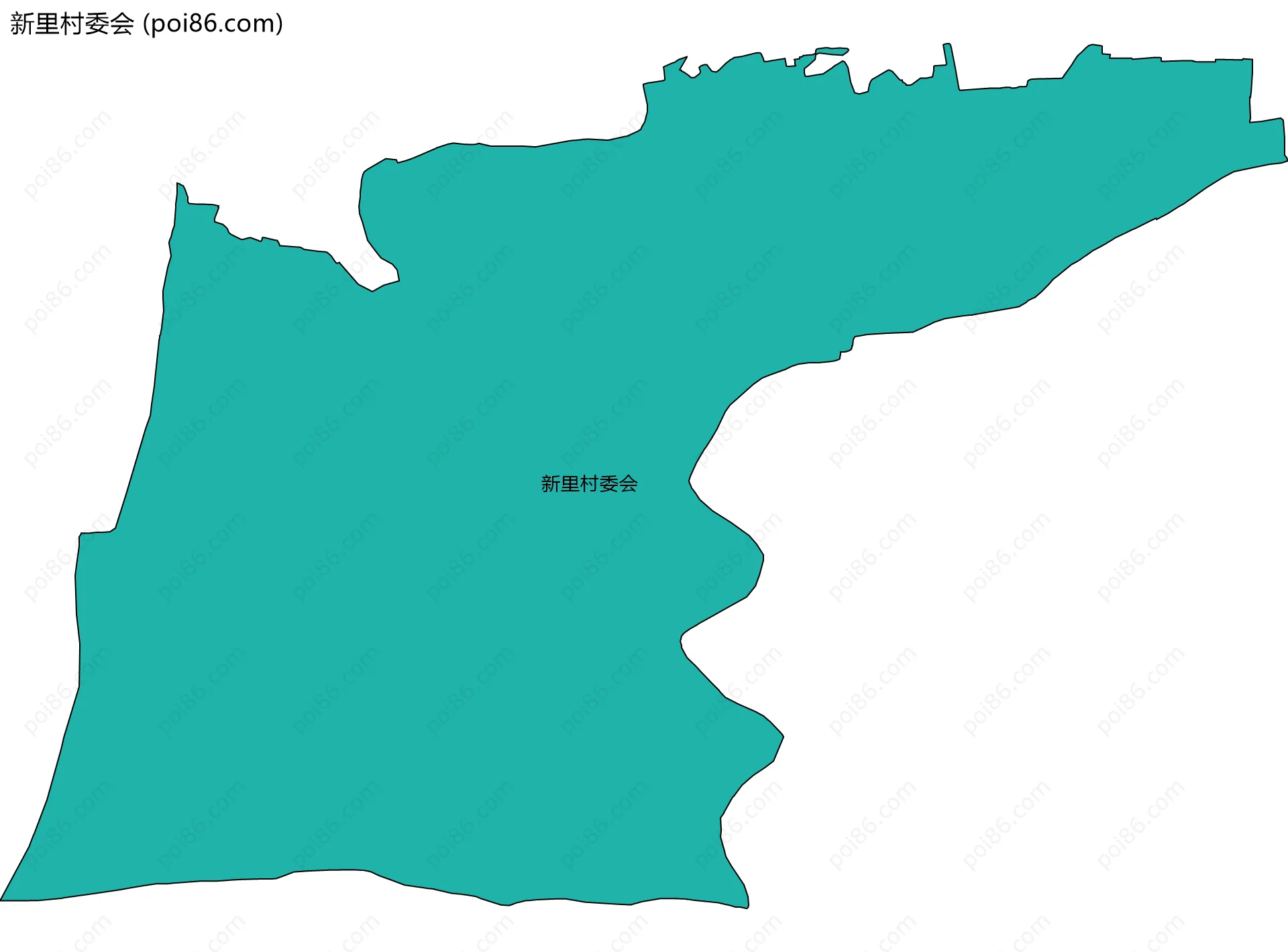 新里村委会边界地图