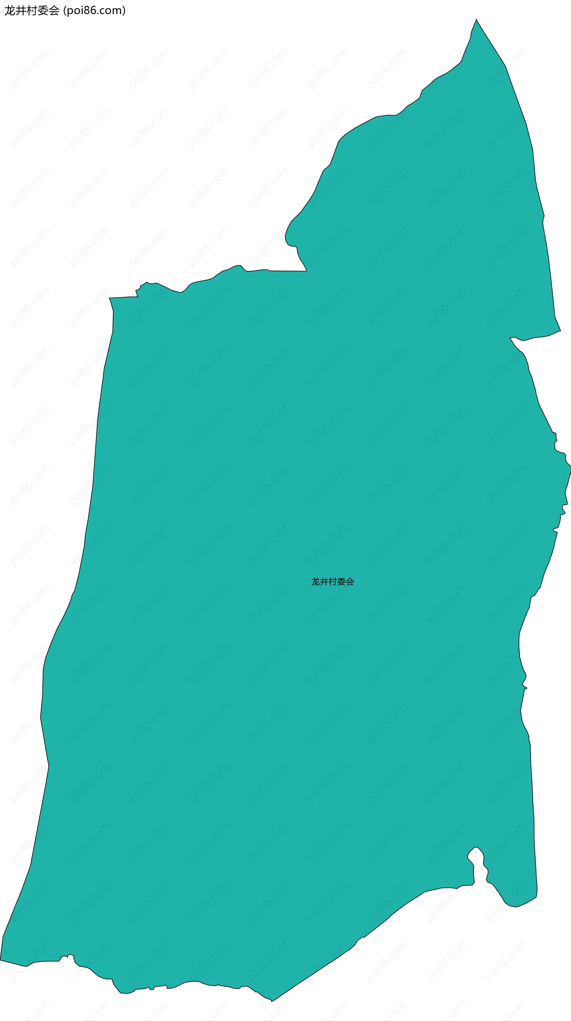 龙井村委会边界地图